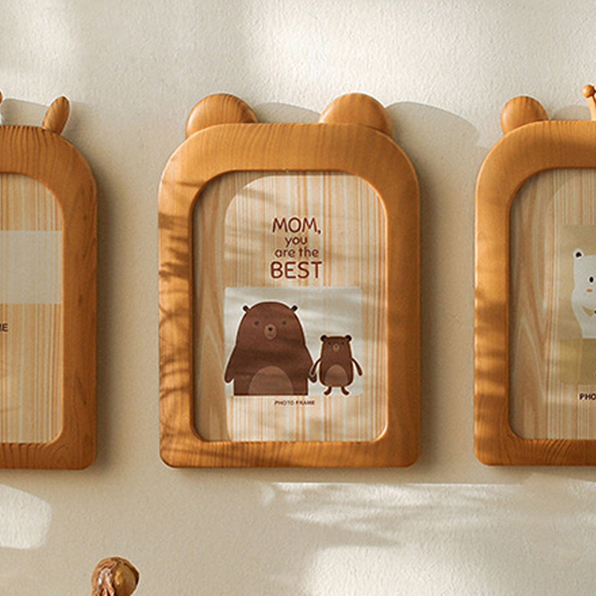 Ins Cute Cartoon Creative Photo Frame 7 Inch Picture Frame Office Desktop Decoration Kindergarten Wall Decoration Brown Bear