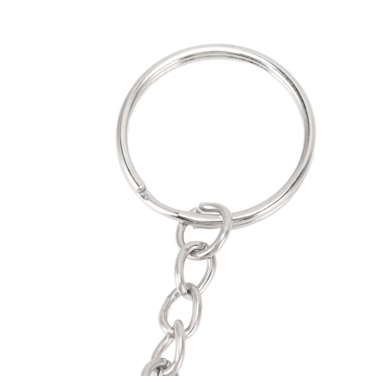 50 Pcs Angel Pendant Keychain Zinc Alloy Silver Vintage Exquisite Auspicious Meaning Guardian Angel Key Ring