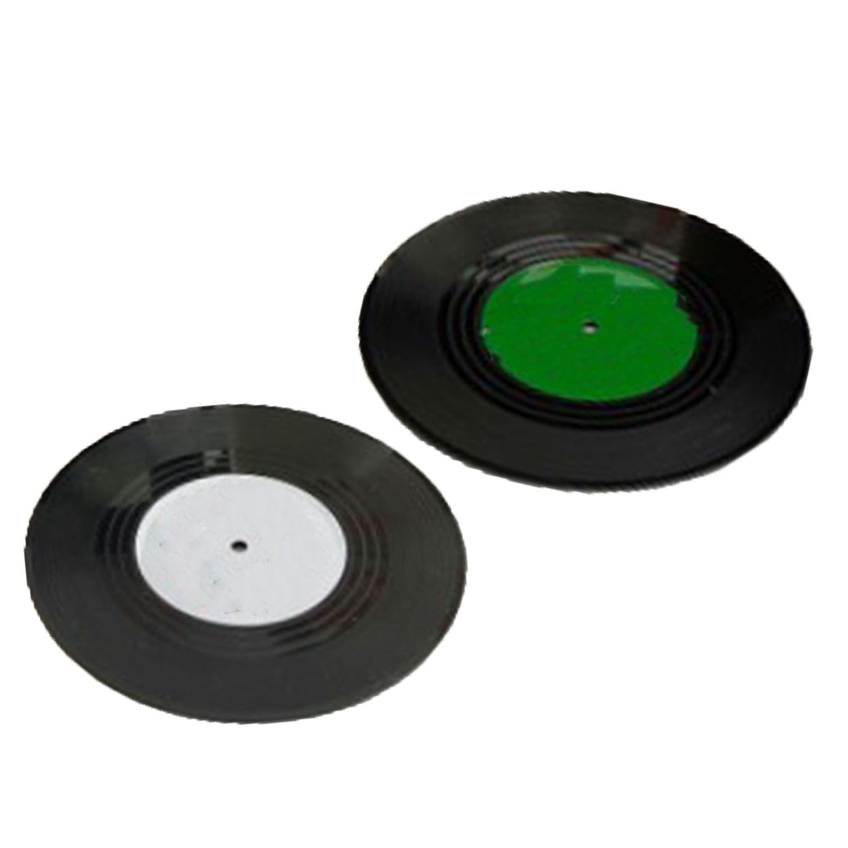 2pcs Record Coasters Retro Funny Unique Recordings Disk Coasters for Drink Bars Coffee