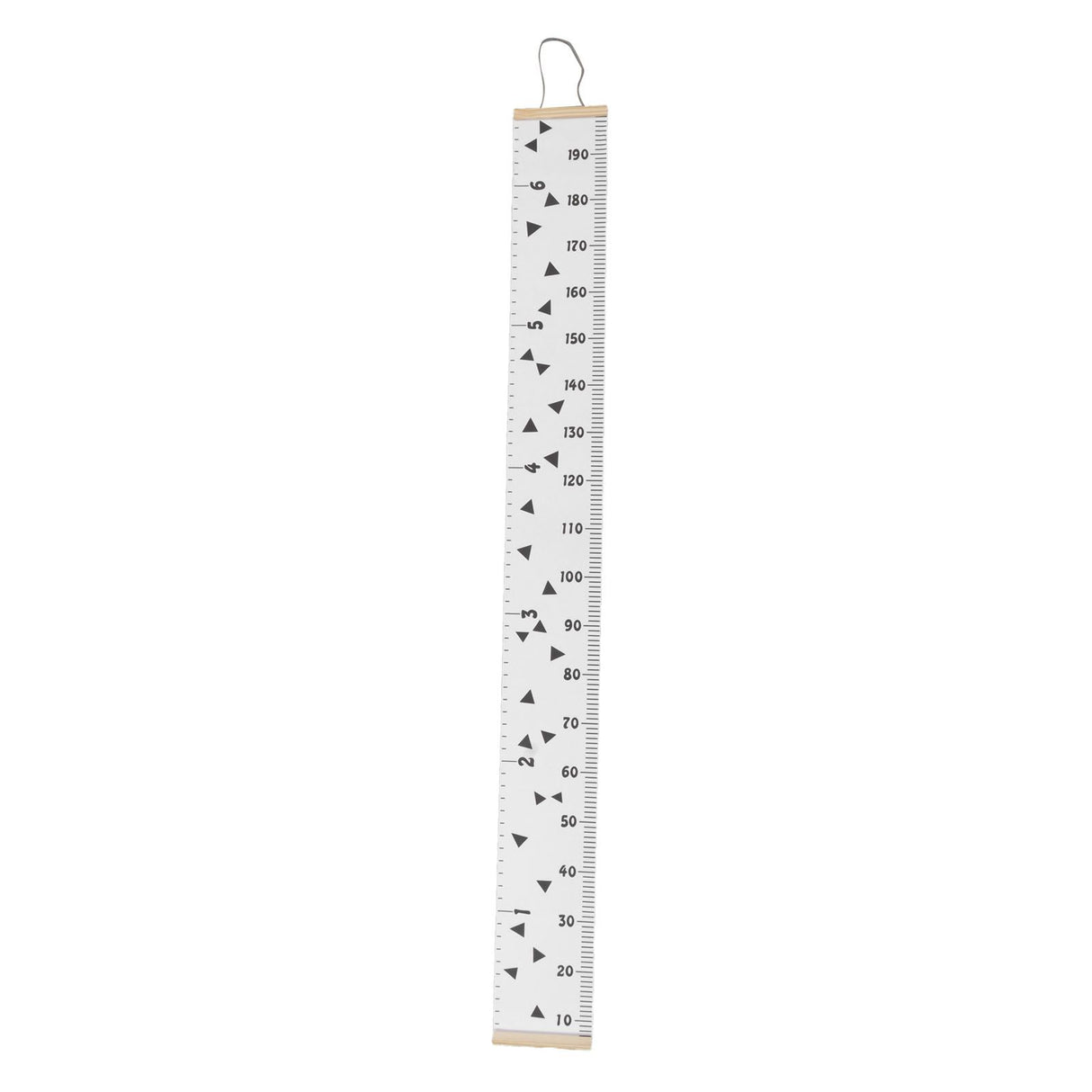 Kids Growth Chart Accurate Baby Height Growth Chart Ruler Removable Canvas Wall Hanging Measurement Chart for Home Triangle