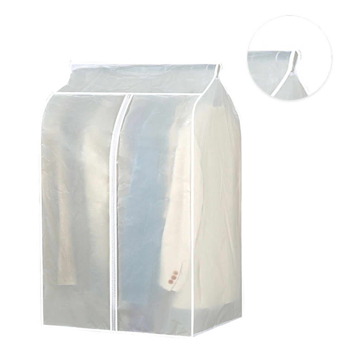 Super Large Transparent 3D Zipper Clothes Dust Cover Wardrobe Storage Bag Waterproof Dustproof Suit Coat Protector 120x100x50cm