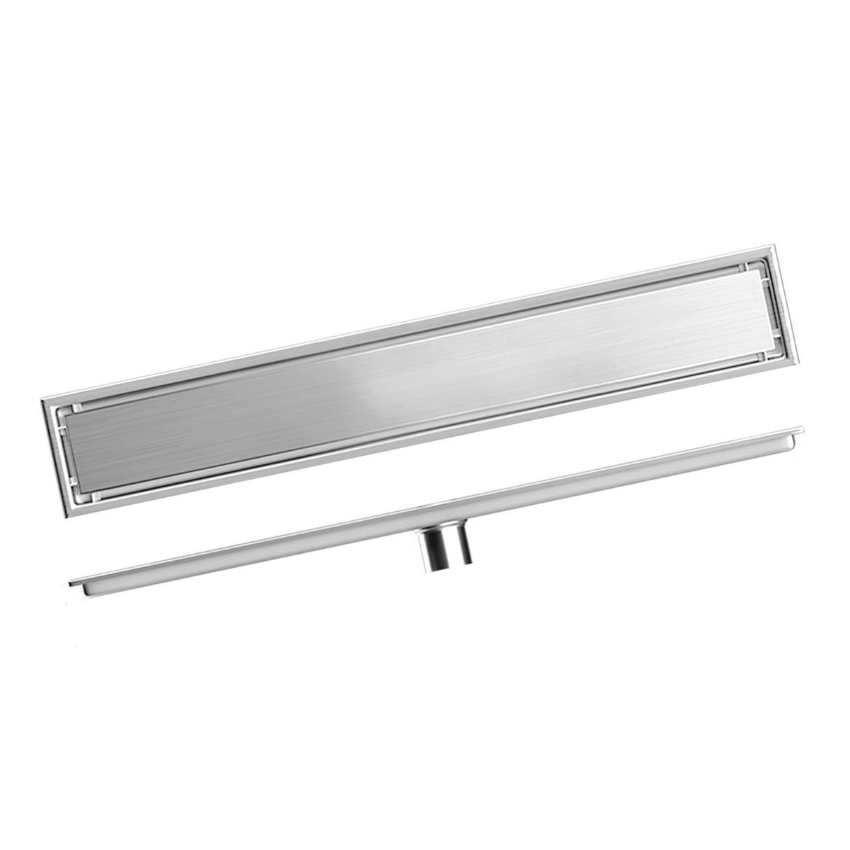 Rectangular Floor Drain Water Barrier Function Avoid Clogging Stainless Steel Shower Linear Drain for Kitchen Hotel