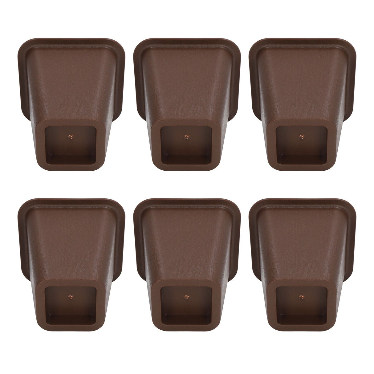 6 Pcs Furniture Risers Plastic Antislip Bed Risers Wood Grain for Storage Desk Sofa Chair Washing Machine