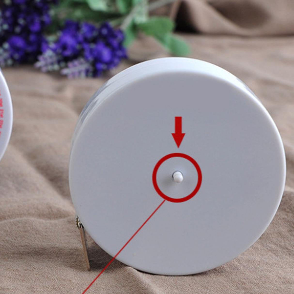 Round BMI Measuring Tape Automatic Retractable Waistline Tape Calculator Portable Health Tape Measures Tools White