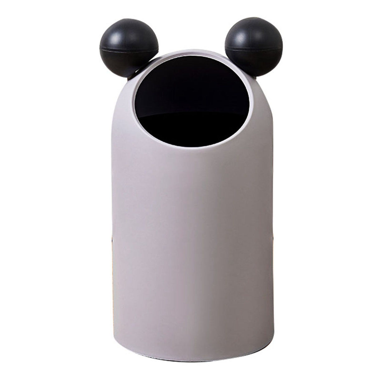 Trash Can Inclined Opening Large Capacity Modern Look Thickened Garbage Bin for Kitchen Bathroom Office Living Room Gray