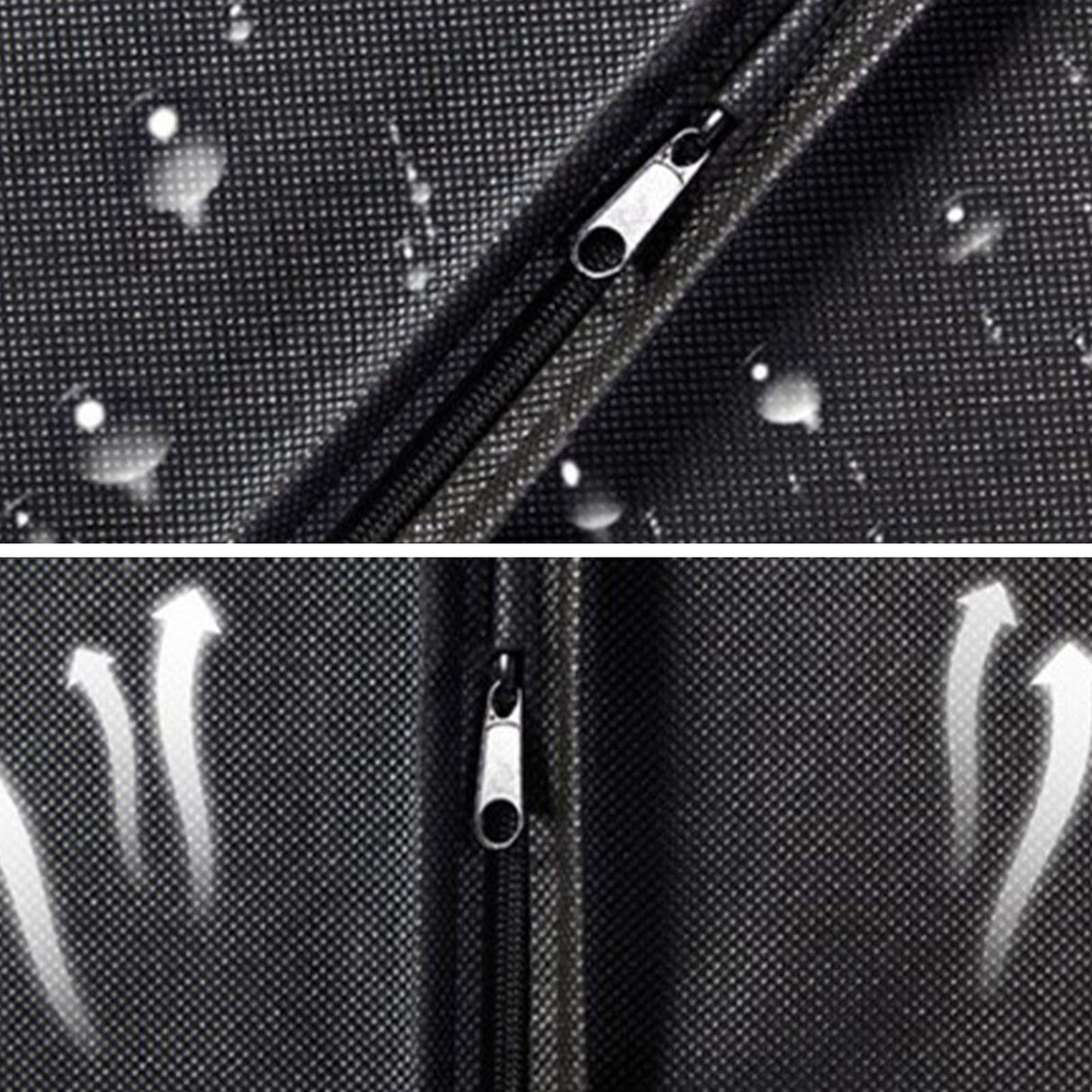 Suit Dust Cover Black Non Woven Fabrics Small Size Hanging Garment Bag for Travel Home