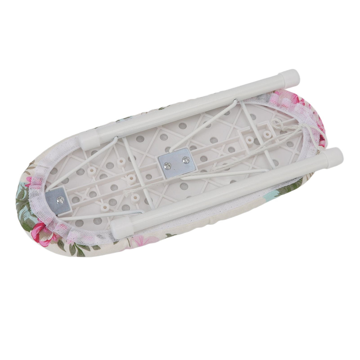 Tabletop Ironing Board Heat Resistant Foldable Portable Mini Ironing Board Clothes Ironing Accessories for Home Travel Peony Flower