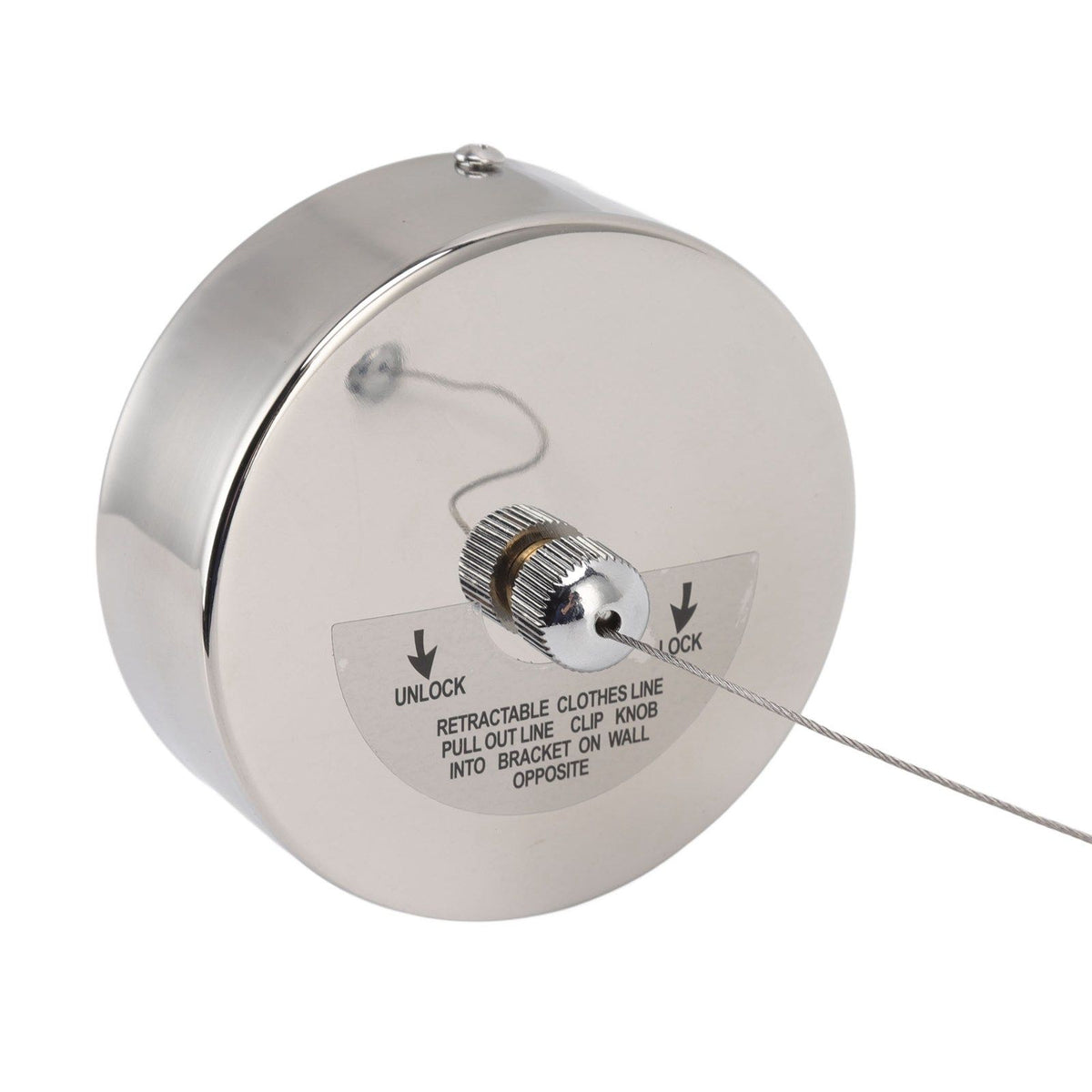 Retractable Clothesline 304 Stainless Steel Safety Auto Retraction Double Pulley Laundry String Line for Indoor Outdoor 3.8m/12.5ft