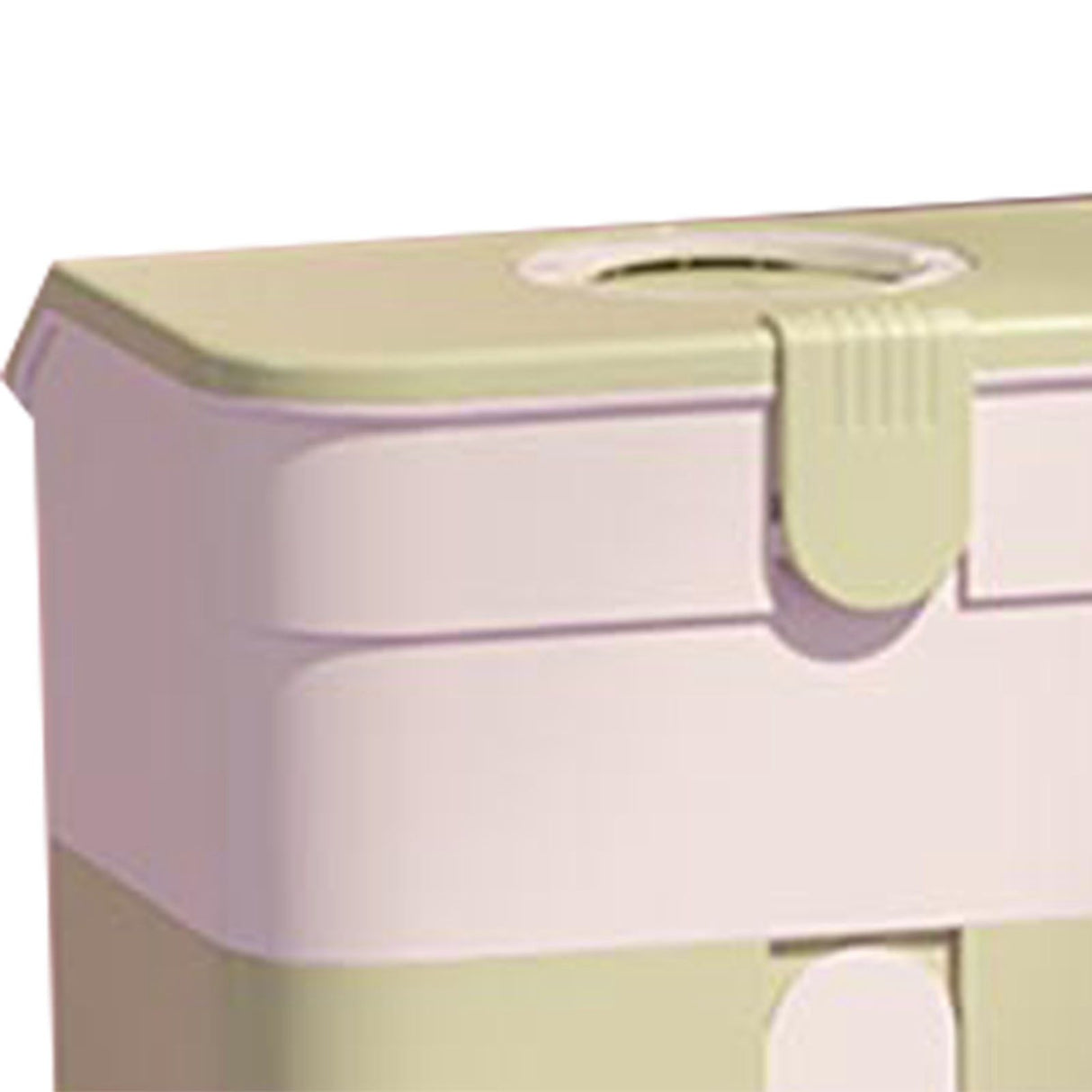 Cosmetic Storage Box 2 Layers Drawer Large Capacity Portable Makeup Storage Box with Handle for Nail Polish Nail Art Green