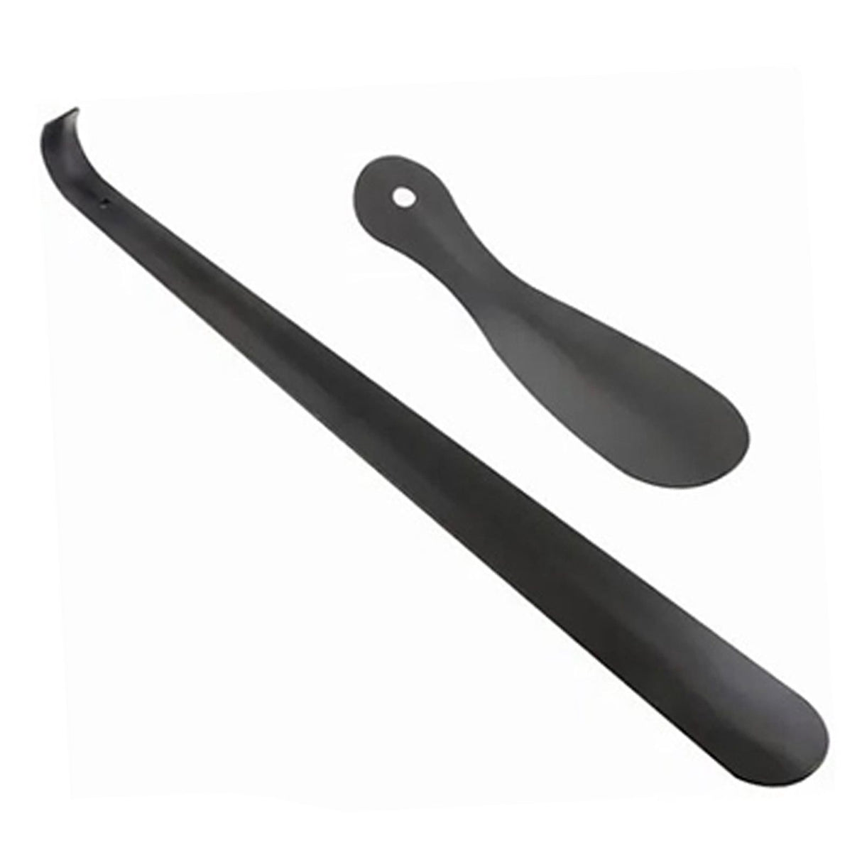 2 PCS Straight Handle Shoe Horn Anti Bending Stainless Steel Shoehorn for Seniors Pregnant Women