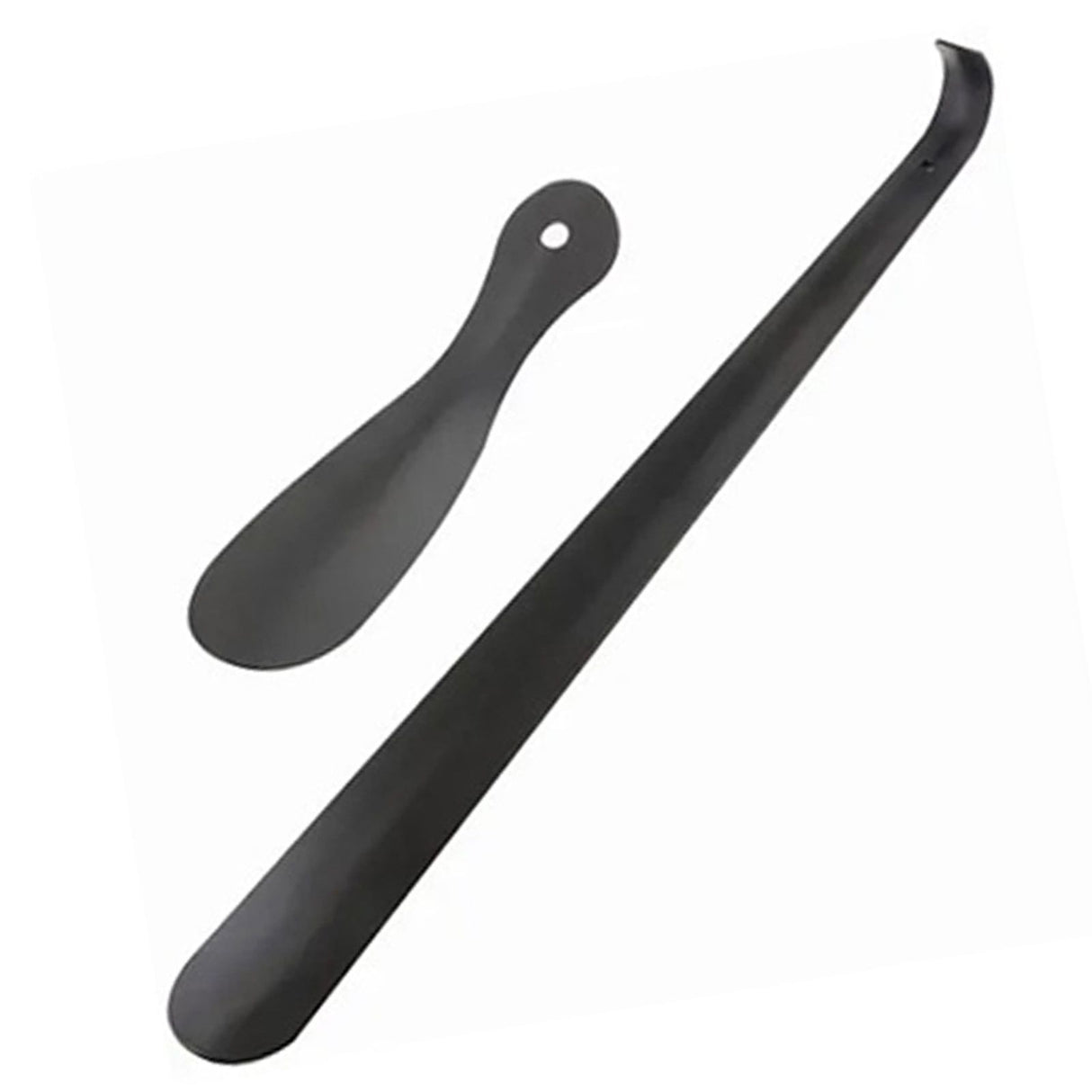 2 PCS Straight Handle Shoe Horn Anti Bending Stainless Steel Shoehorn for Seniors Pregnant Women