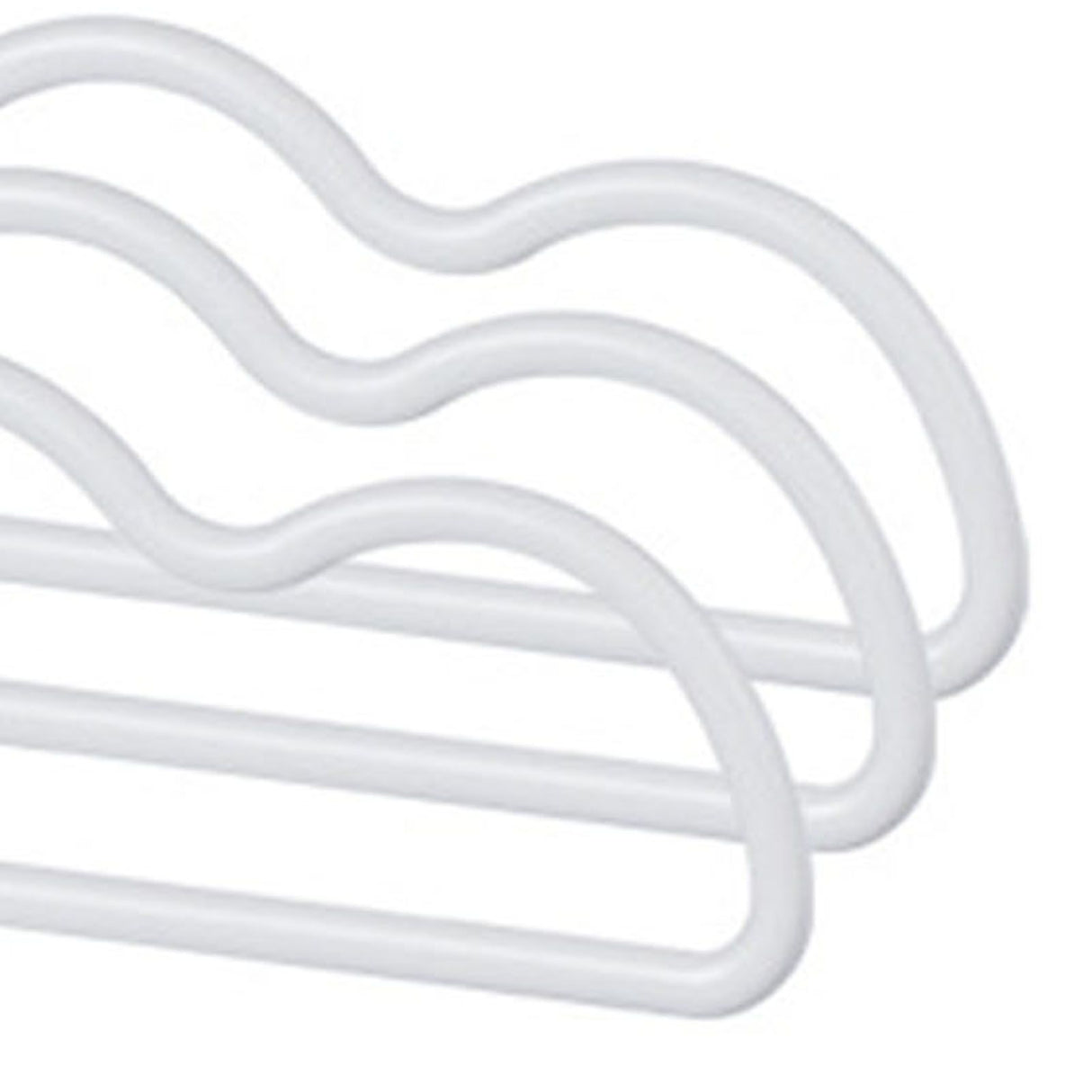 3Pcs Clothing Notched Hanger Non Slip No Marking Household Thickened Garment Coat Hanger for Bed Sheet White