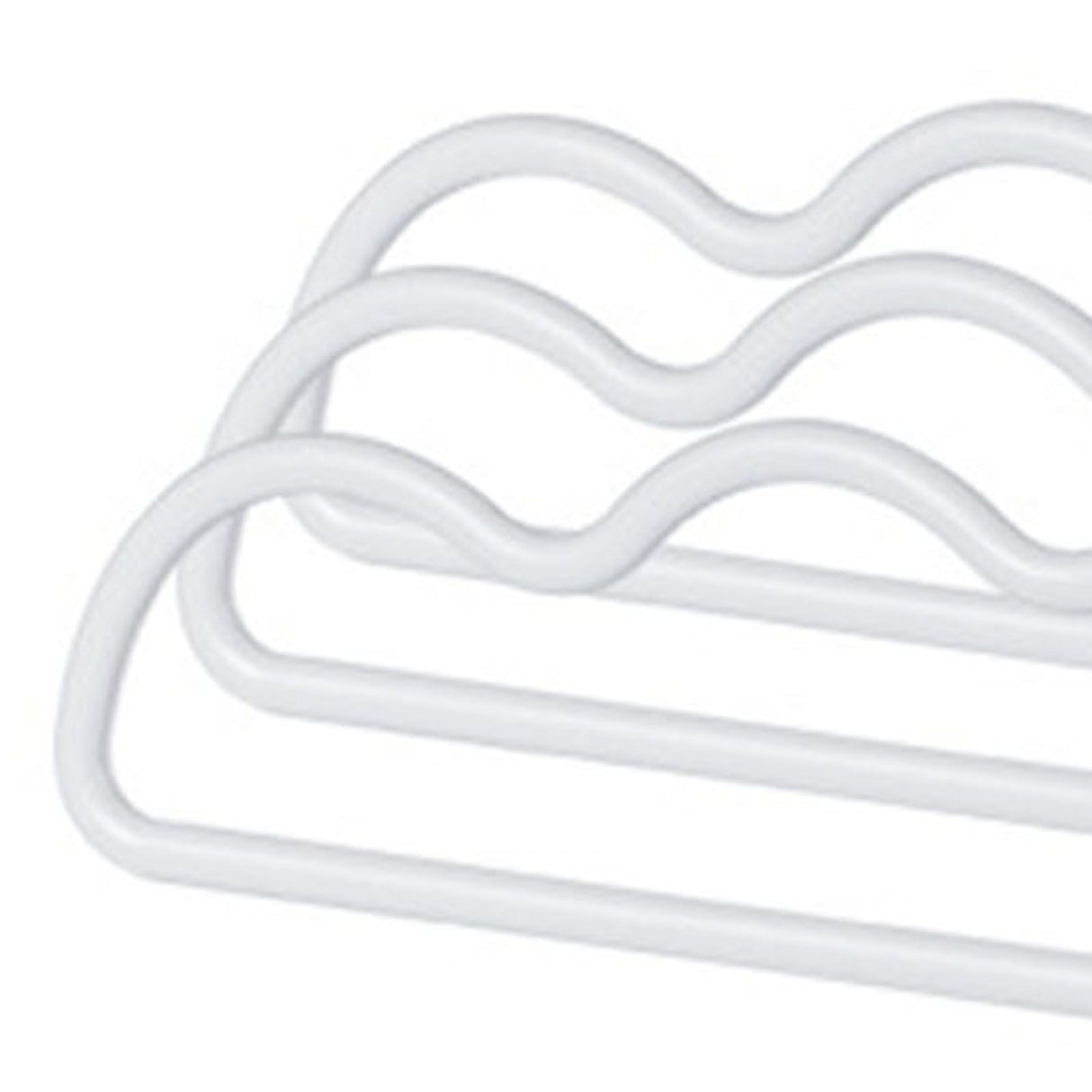 3Pcs Clothing Notched Hanger Non Slip No Marking Household Thickened Garment Coat Hanger for Bed Sheet White