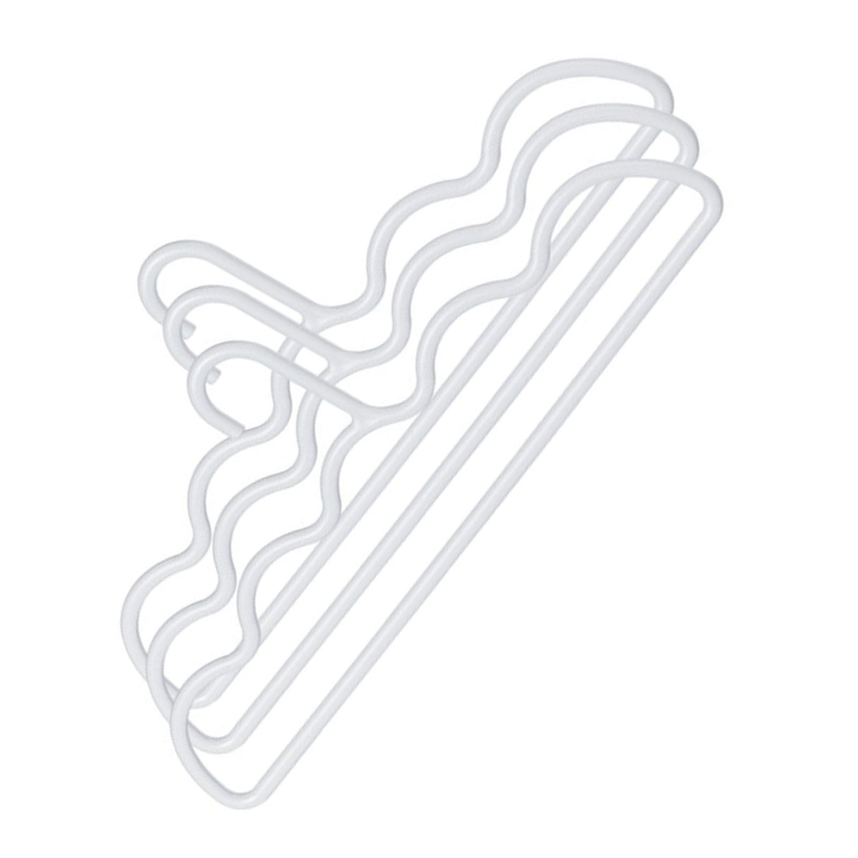 3Pcs Clothing Notched Hanger Non Slip No Marking Household Thickened Garment Coat Hanger for Bed Sheet White
