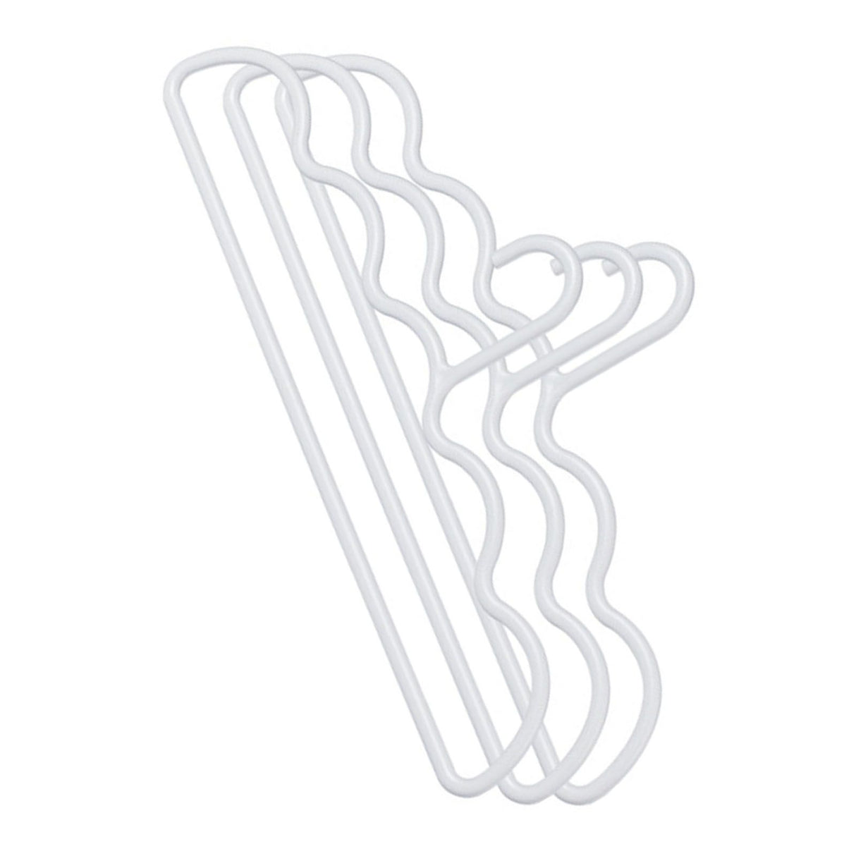 3Pcs Clothing Notched Hanger Non Slip No Marking Household Thickened Garment Coat Hanger for Bed Sheet White