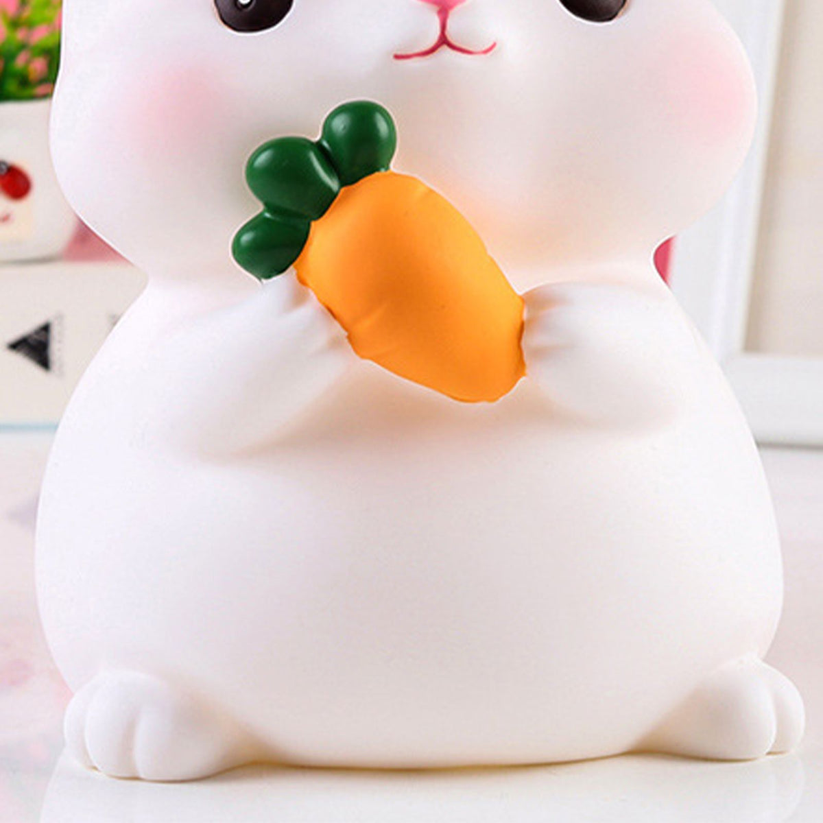 Kids Piggy Bank Cute Cartoon Money Coin Bank Anti Fall Vinyl Resin Money Bank for Boys Girls Bunny