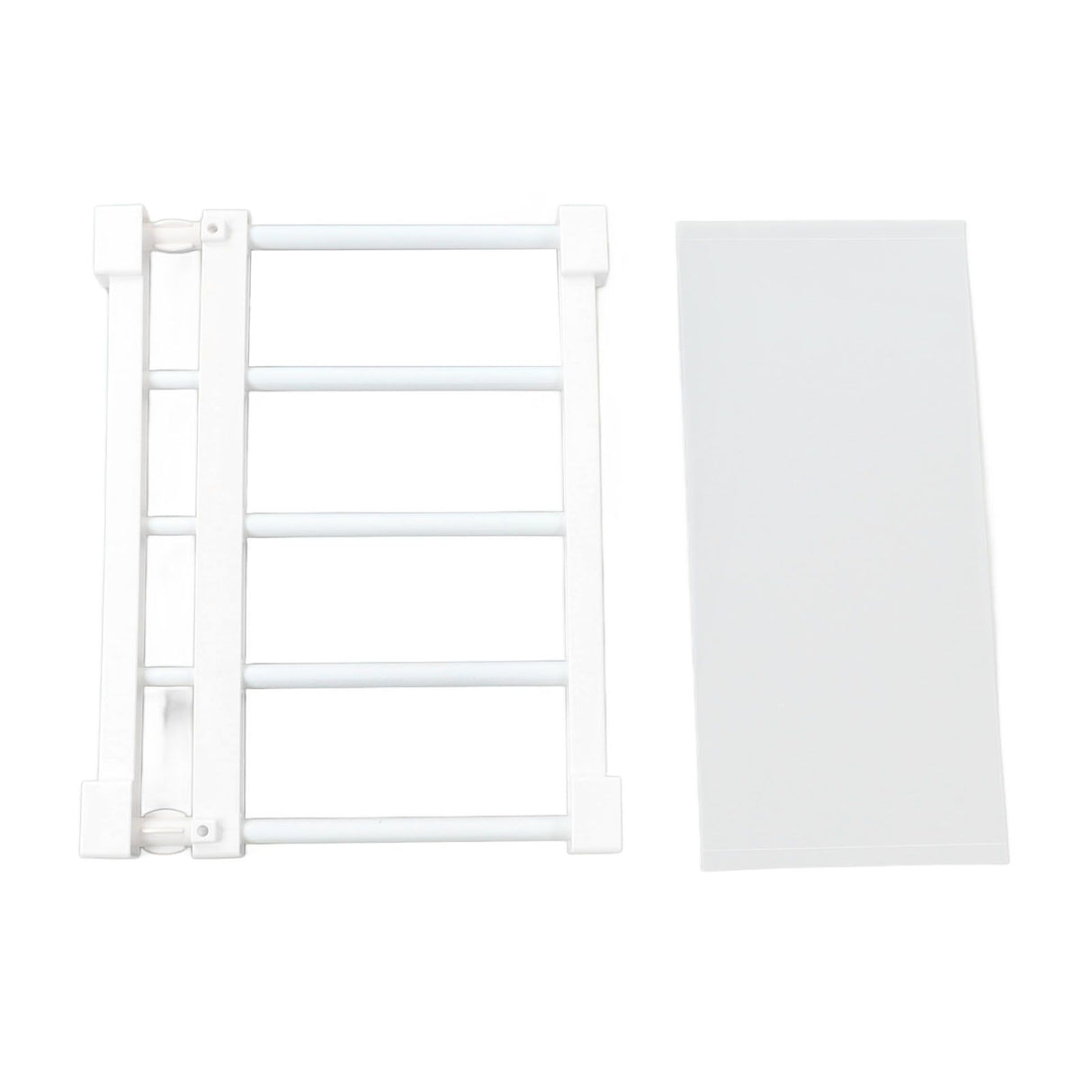 Tension Rod Shelf 14.2 Inch Width Nail Free Expandable Storage Rack for Cabinet Wardrobe 38 to 55cm /15 to 21.7in