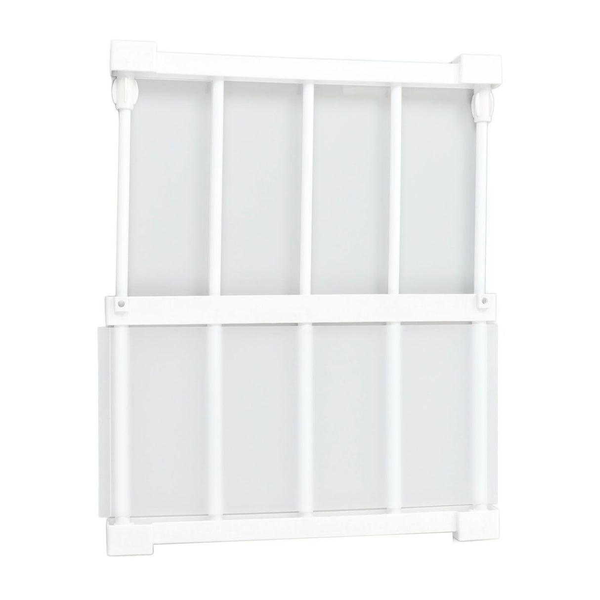 Tension Rod Shelf 14.2 Inch Width Nail Free Expandable Storage Rack for Cabinet Wardrobe 38 to 55cm /15 to 21.7in