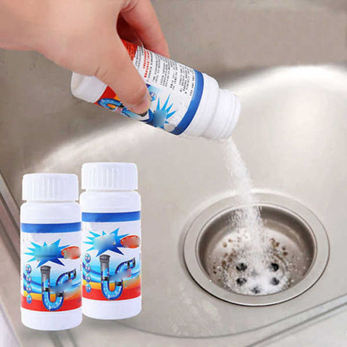 5Pcs Drain Clog Remover Powerful Pipe Cleaning Powder for Kitchen Sink Drain Toilet Pipeline Cleaning Tool