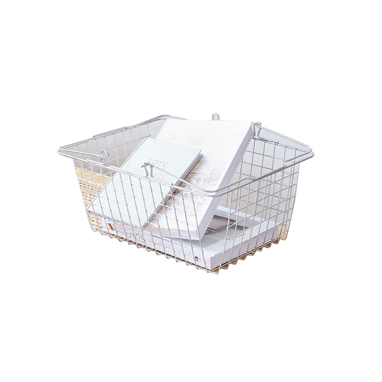 Storage Basket Convenient High Load Bearing Capacity for Bedroom Kitchen Dormitory Supplies Hand Storage Basket