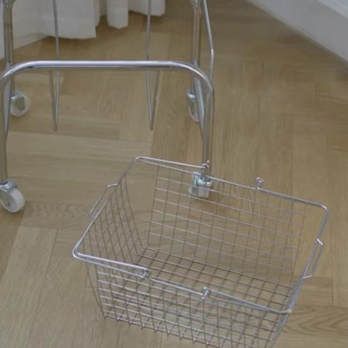 Storage Basket Convenient High Load Bearing Capacity for Bedroom Kitchen Dormitory Supplies Hand Storage Basket
