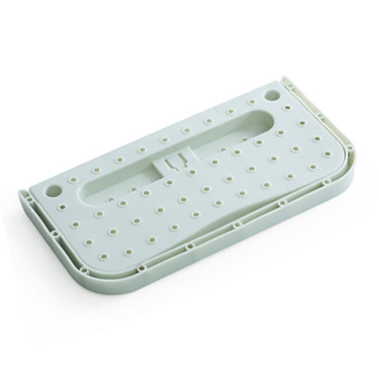 Wall Mounted Shoes Rack Adhesive Foldable Space Saving PP Door Shoe Hanger for Bathroom Blue Free Size