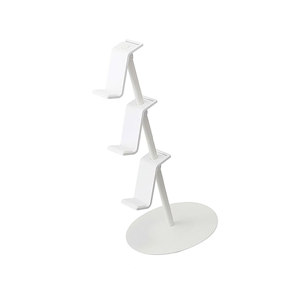 3 Layer Game Controller Storage Rack Hollow Headphone Game Console Controller Holder Stand Organizer for XBOX White
