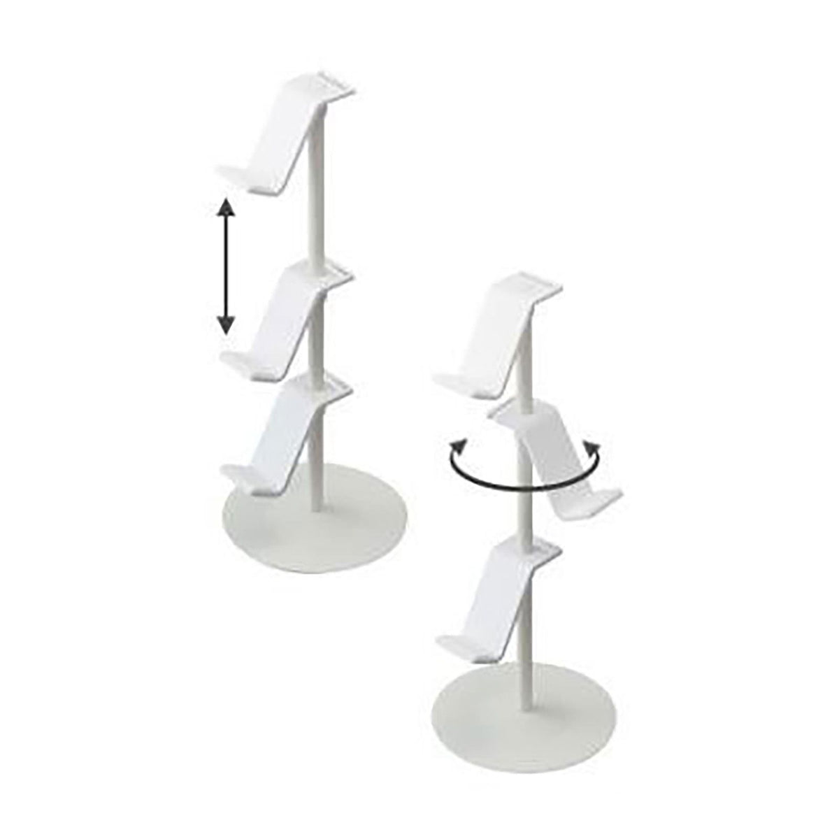 3 Layer Game Controller Storage Rack Hollow Headphone Game Console Controller Holder Stand Organizer for XBOX White