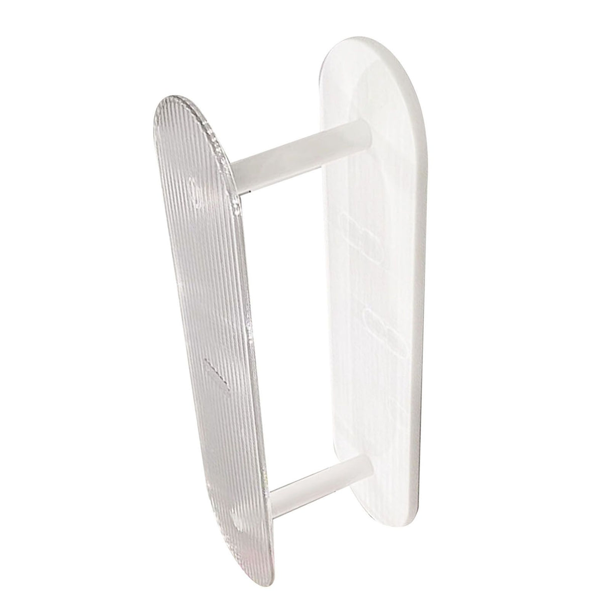 Figure Display Rack White Transparent Large Capacity Plastic Skin Care Rack Cosmetic Holder Stand Double Layer