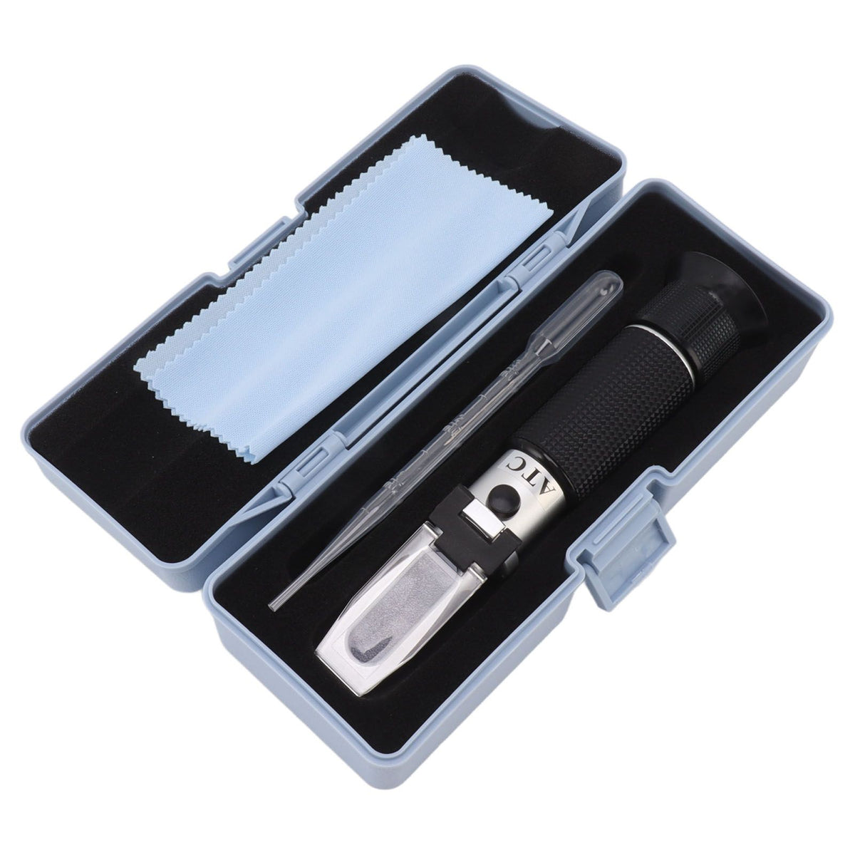 Brix Meter Refractometer 10‑30% Aluminum Portable Handheld Sugar Content Hydrometer for Fruit Honey Other Sugary Drink