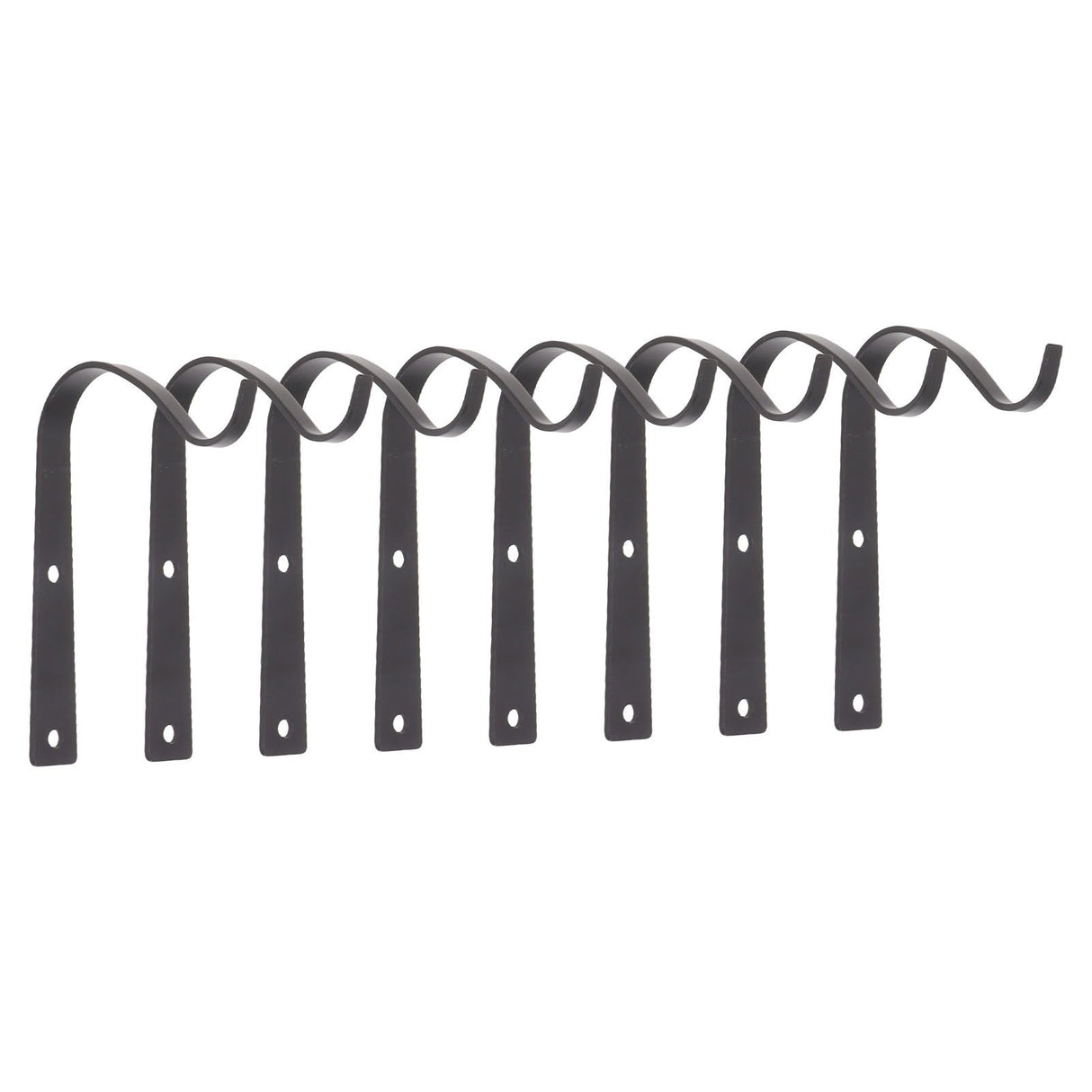 8Pcs Black Plants Hanging Wall Hook S Shape Wall Mount Plants Pot Hanging Bracket for Flower Basket