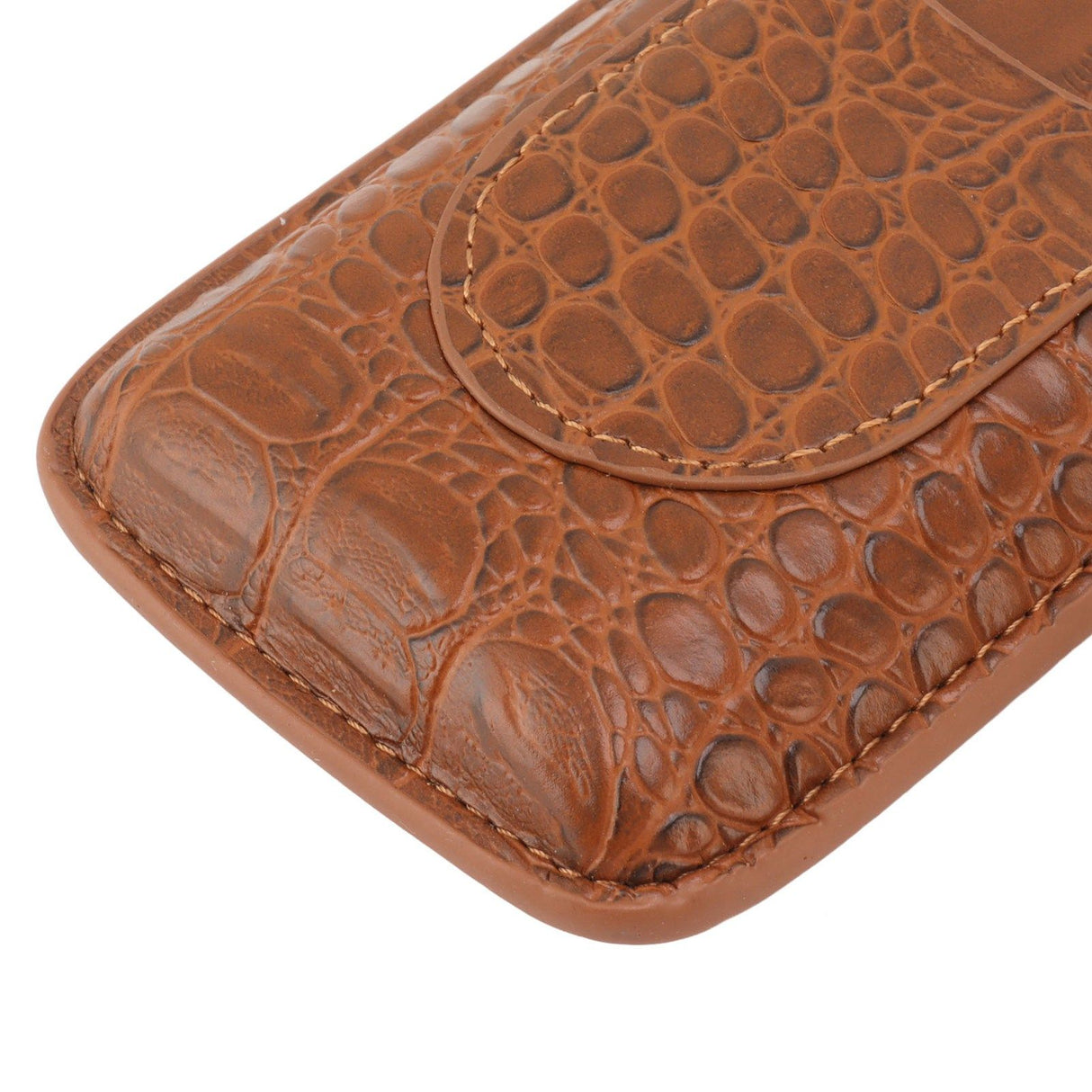 Cigar Holder Case Artificial Leather Portable Durable Elegant 3 Finger Cigar Box for Travel Outdoor Business 79