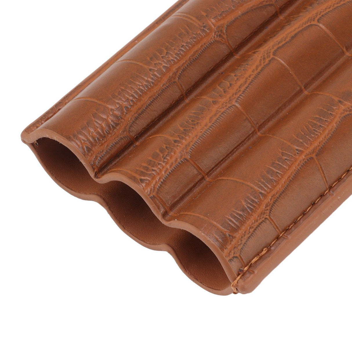 Cigar Holder Case Artificial Leather Portable Durable Elegant 3 Finger Cigar Box for Travel Outdoor Business 79