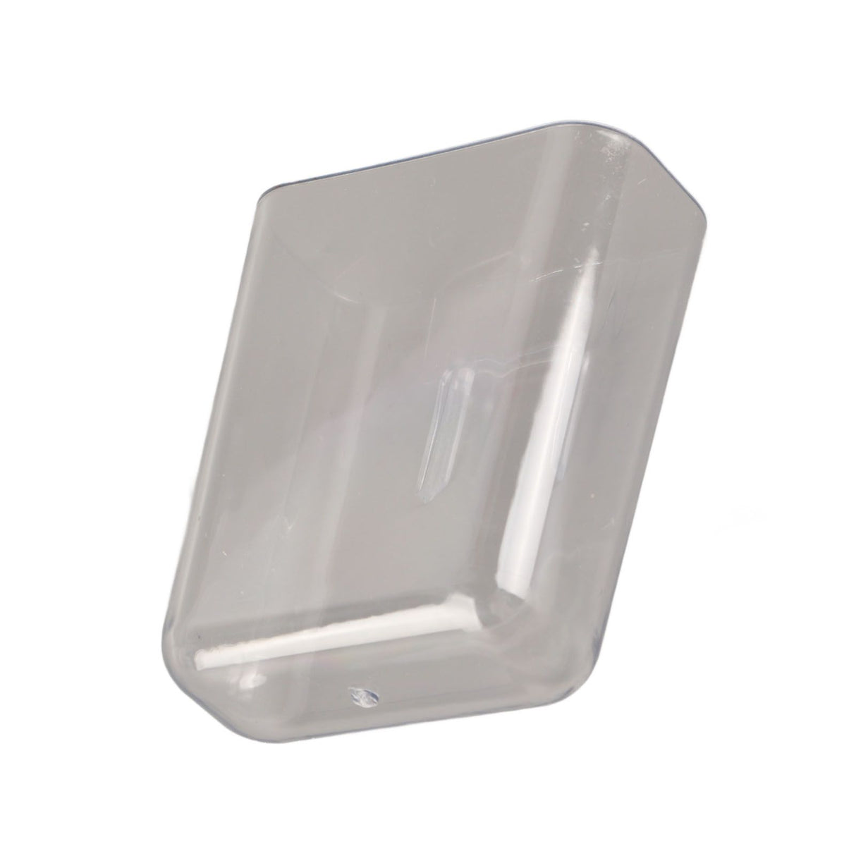 Adhesive Storage Bin Transparent Plastic Wall Mounted Floating Storage Holder Desk Organizer for Bedroom Bathroom S