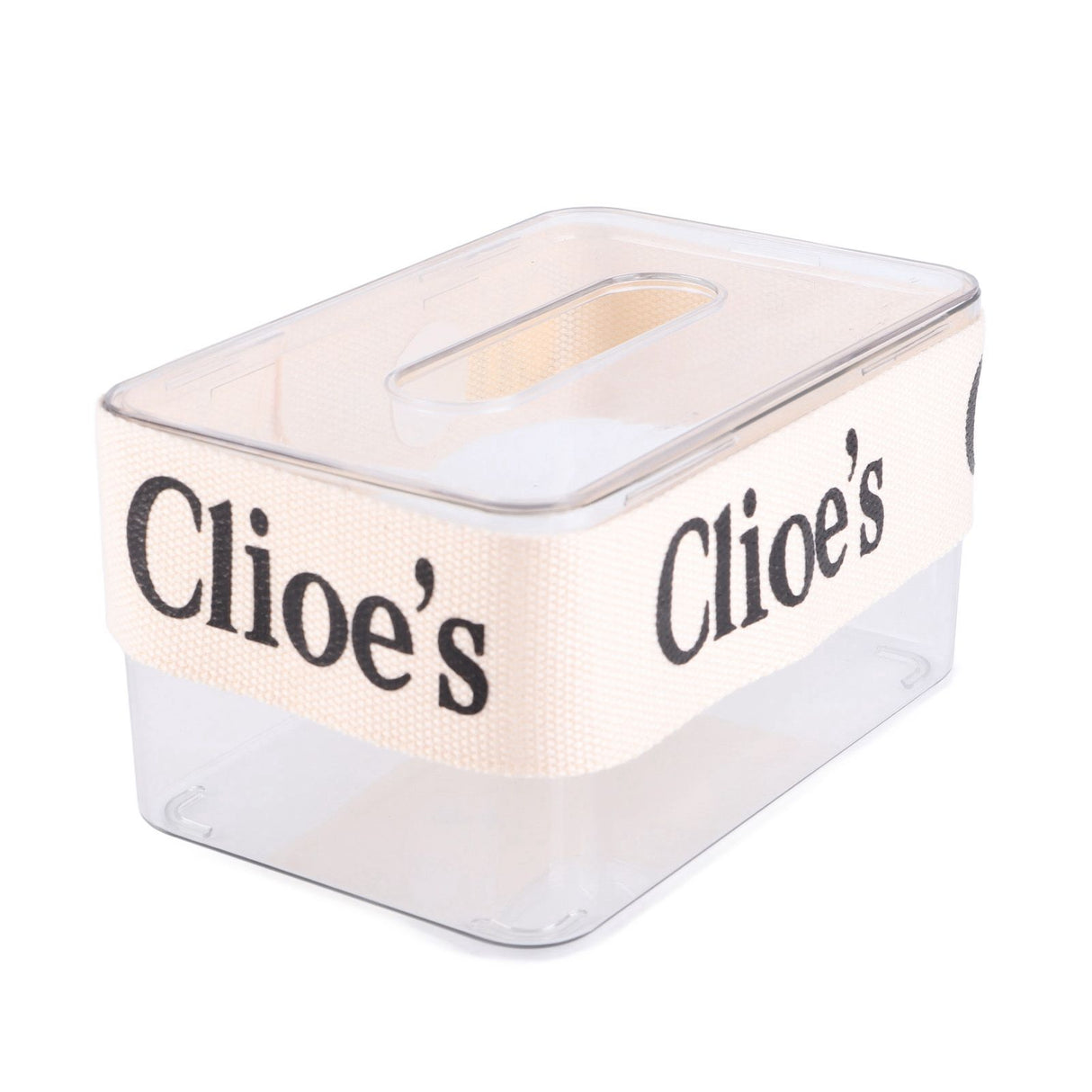 DIY Tissue Box Holder Opening Enlarged Transparent DIY Napkin Box with Webbing for Office Restaurant