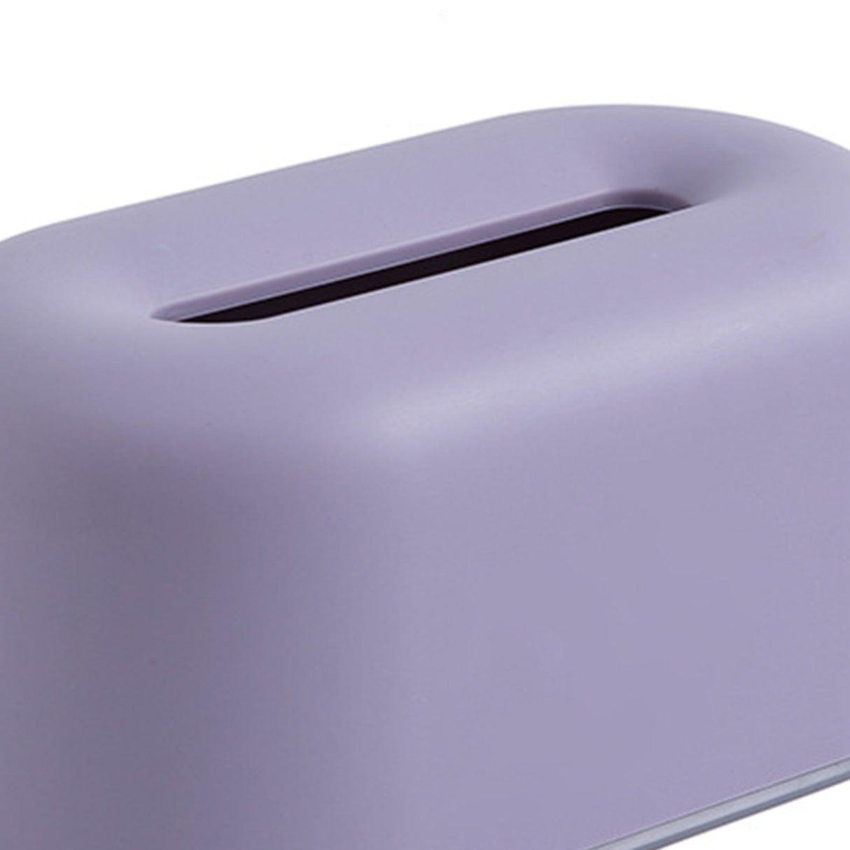 Nordic Ins Plastic Tissue Box Simple Paper Holder Dispenser Home Storage Case for Home Dormitory Bedroom Coffee Table Restaurant Light Purple