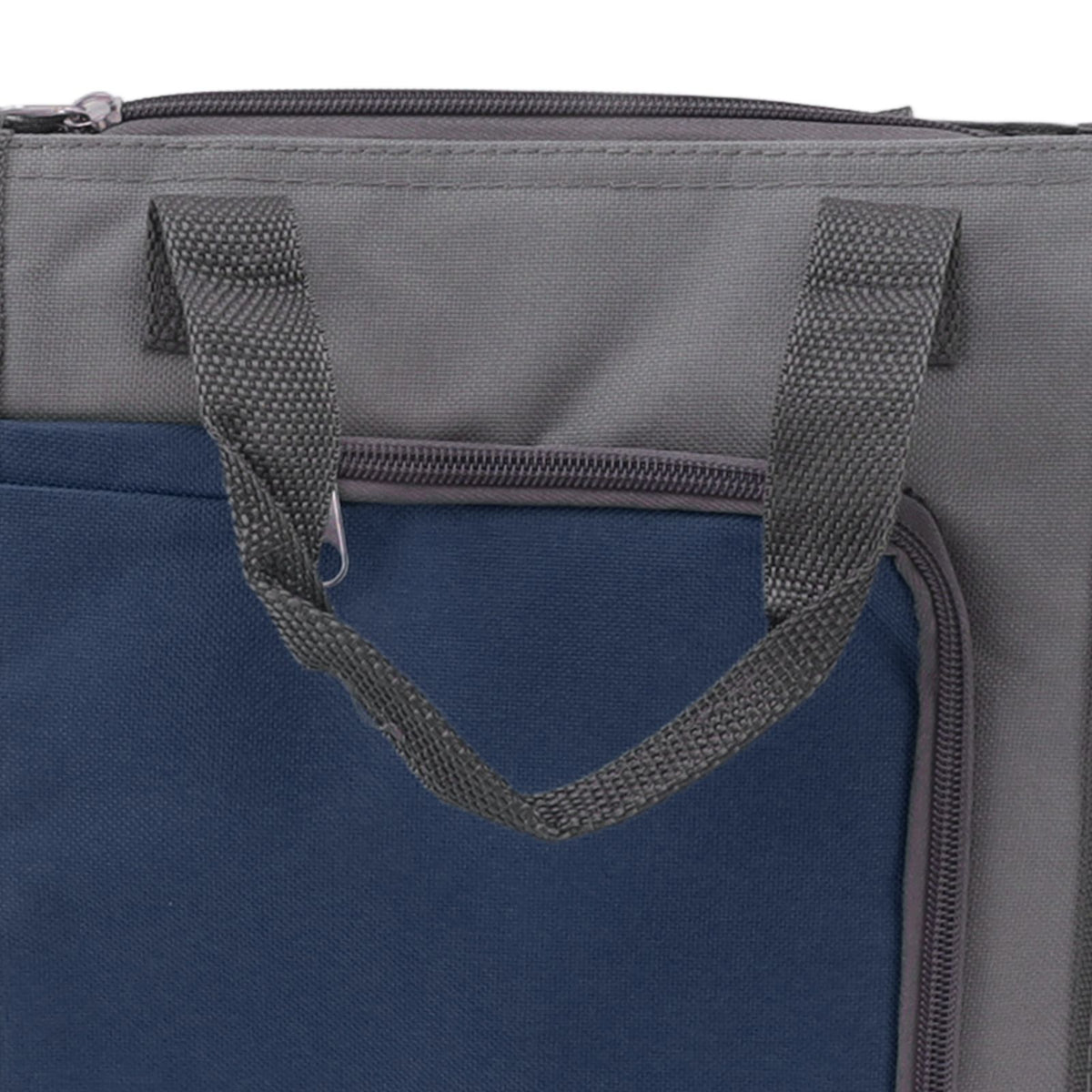 Insulated Refrigerated Bag Widened Handle Insulated Reusable Grocery Bag for Work Travel Hiking Food Delivery Dark Blue
