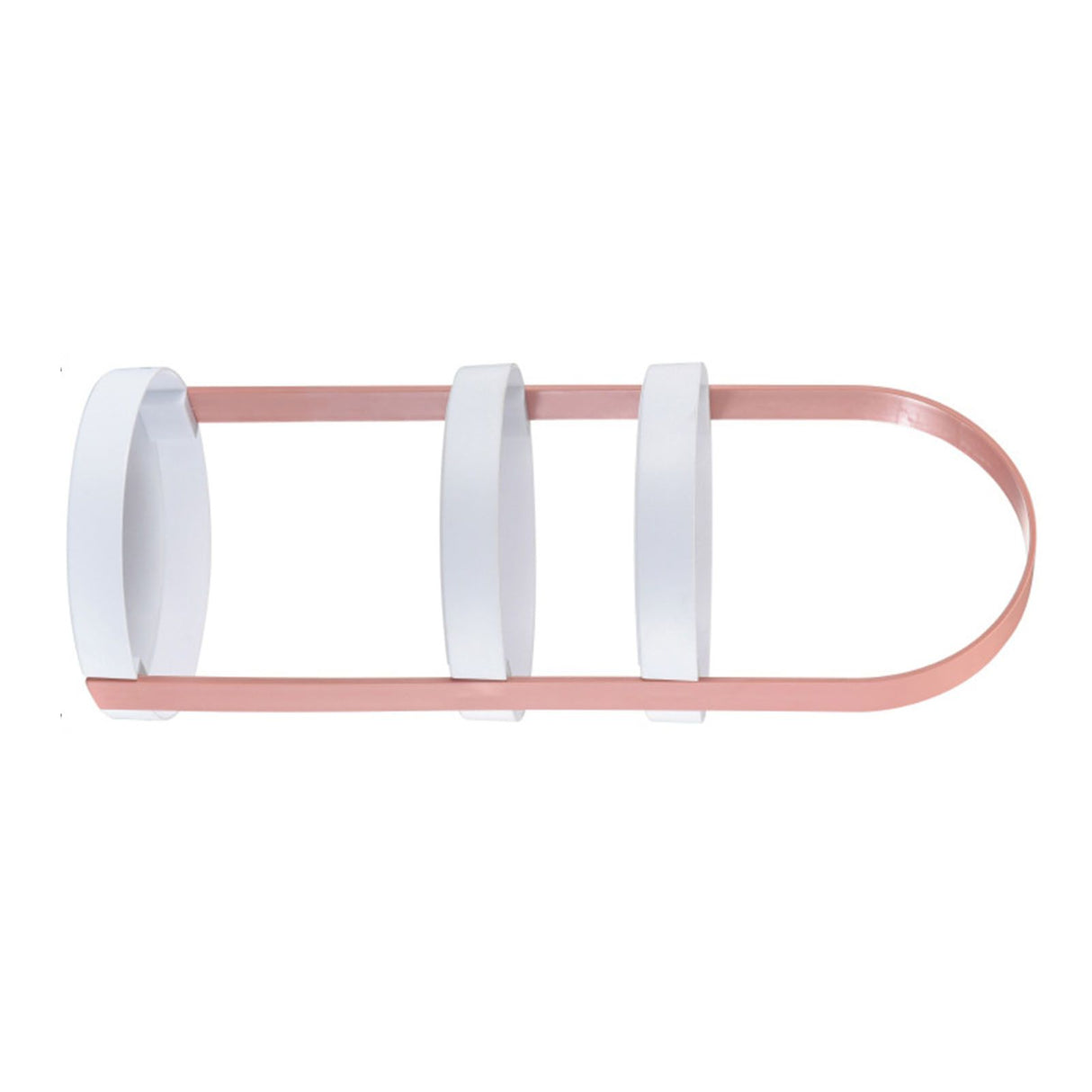 3 Layers Round Storage Rack Integral Handle 3 Layer Storage Round Stand for Bathroom Pink