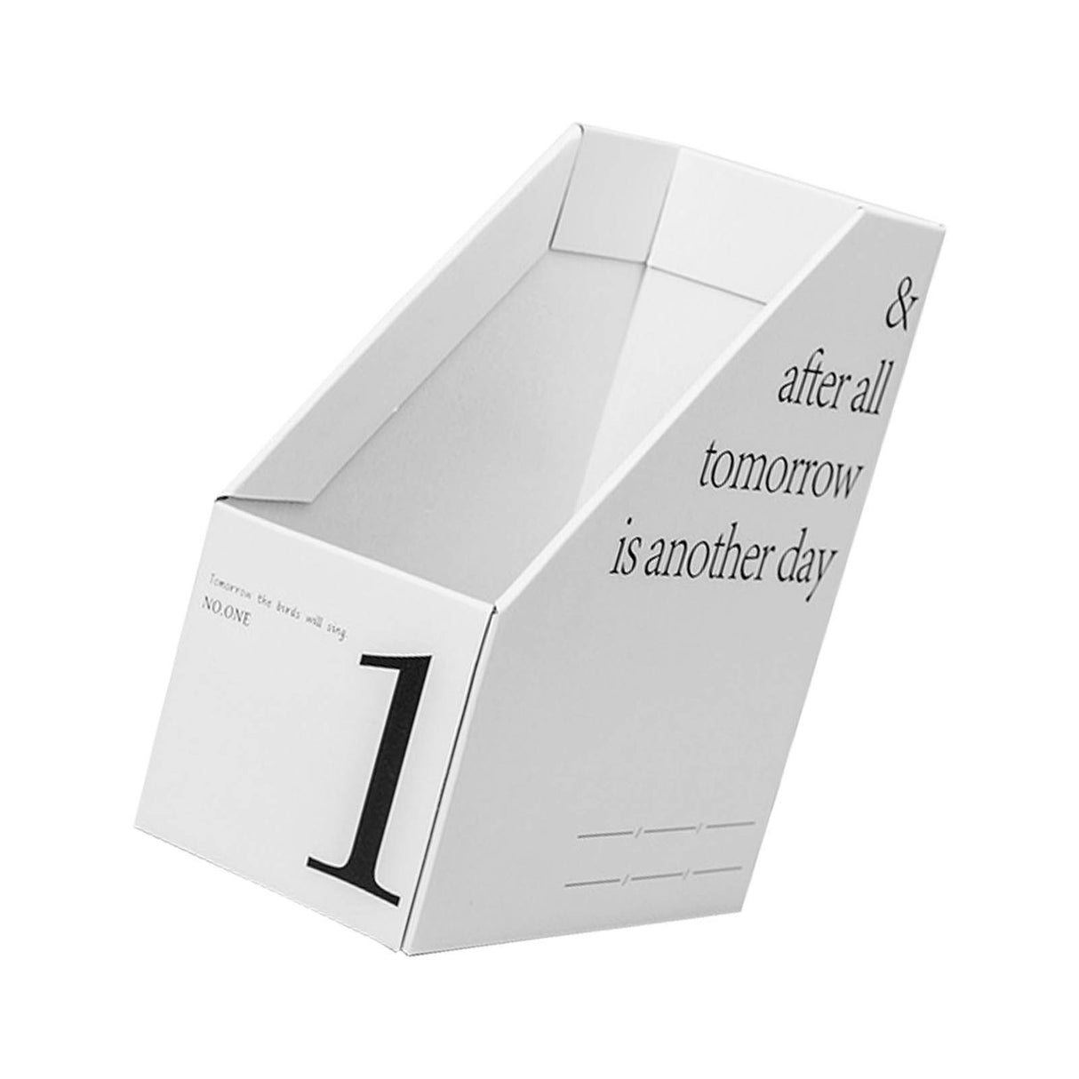 Vertical File Folder Bin Paper Number Marking Slim Desk Storage Organizer for Books Notebooks Magazines Envelopes 1