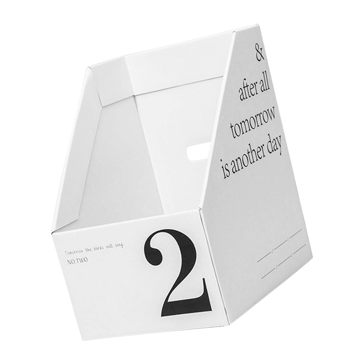 Vertical File Folder Bin Paper Number Marking Slim Desk Storage Organizer for Books Notebooks Magazines Envelopes 2