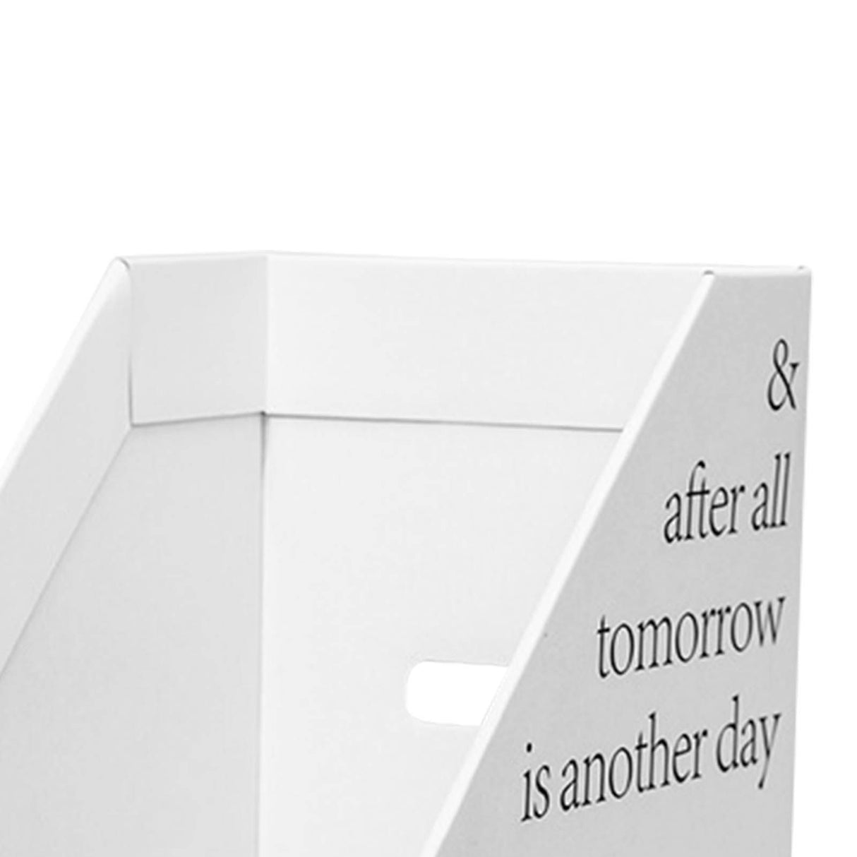 Vertical File Folder Bin Paper Number Marking Slim Desk Storage Organizer for Books Notebooks Magazines Envelopes 2