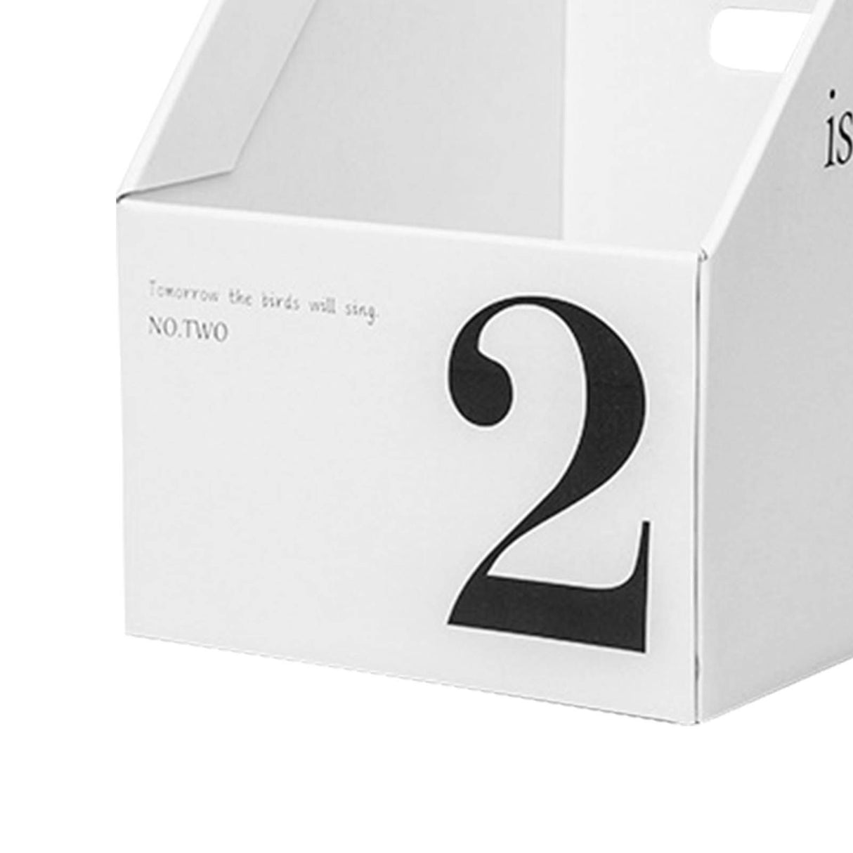 Vertical File Folder Bin Paper Number Marking Slim Desk Storage Organizer for Books Notebooks Magazines Envelopes 2