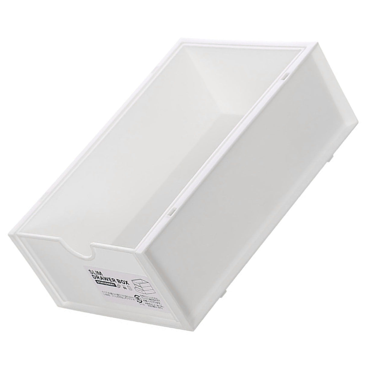 Desktop Storage Box Plastic Desk Makeup Organizer Stationery Supplies Storage Box with Drawer White