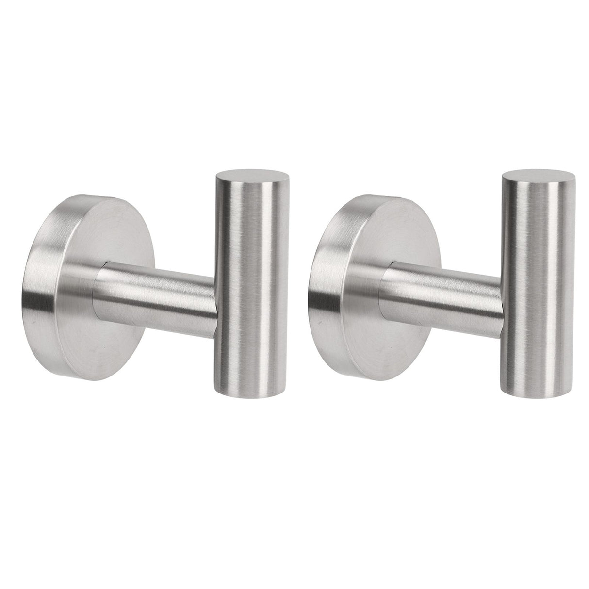 Towel Hooks Stainless Steel Wall Mounted Heavy Duty Robe Hook Holder for Coat Hat Bathroom Kitchen Silver