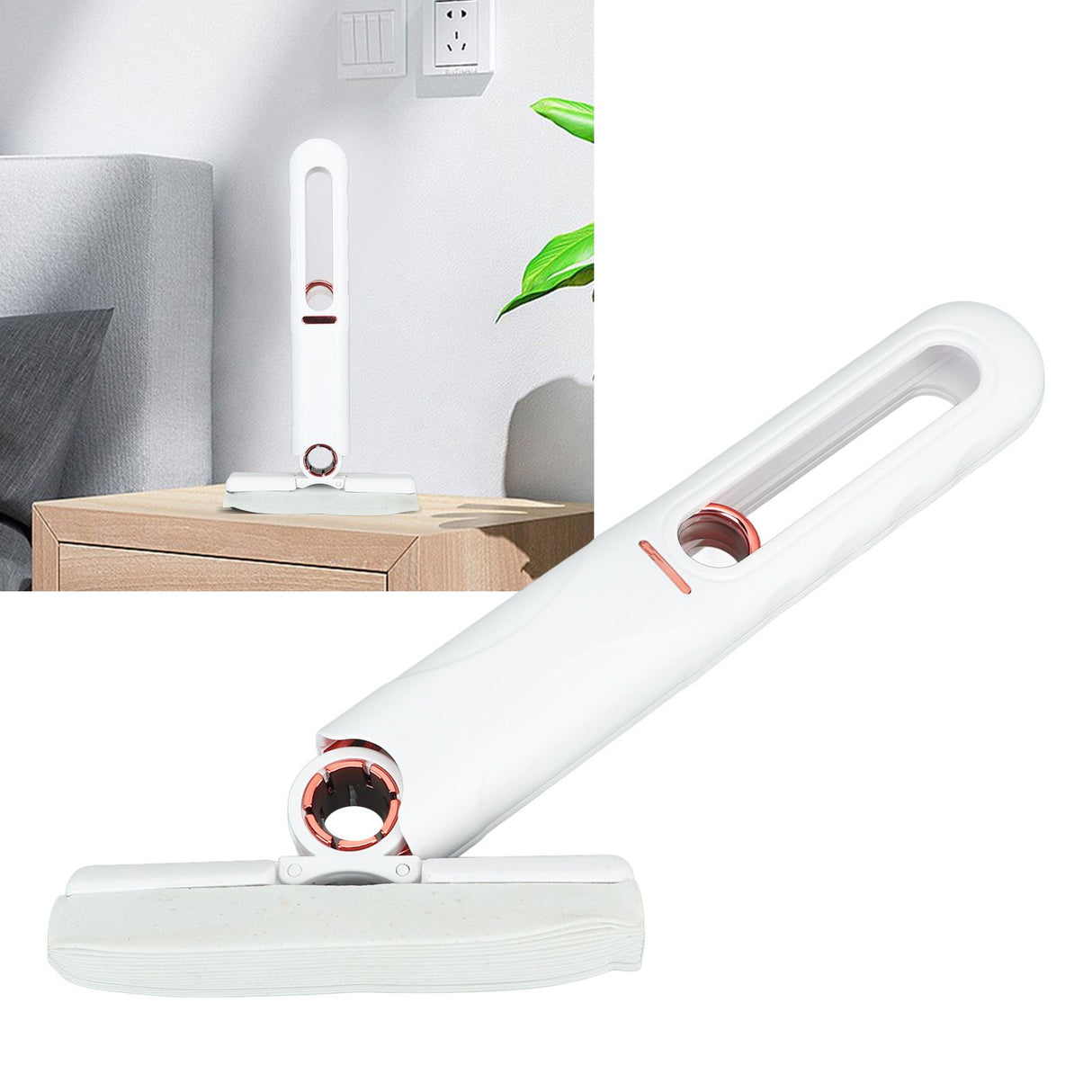 Portable Short Mop Wiper Screen Hands Wash Free Water Absorption PVA Mop for Desktop Office Car