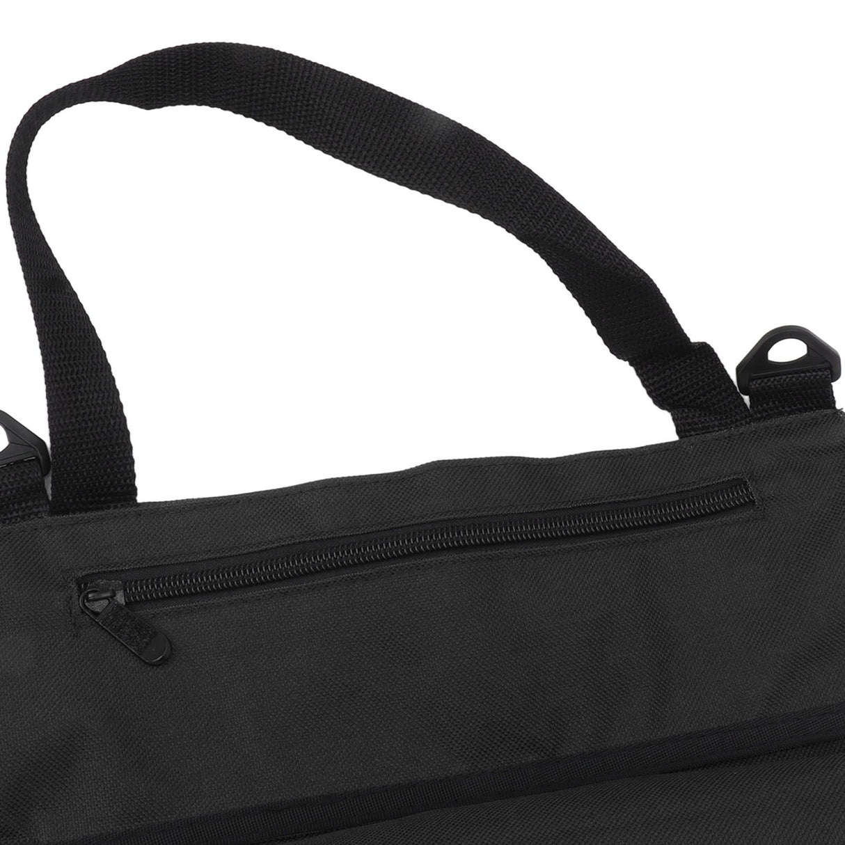 Roll Up Tool Bag 5 Zipper Pockets Portable Oxford Cloth Electricians Tool Bag for Carpenter Plumber Black