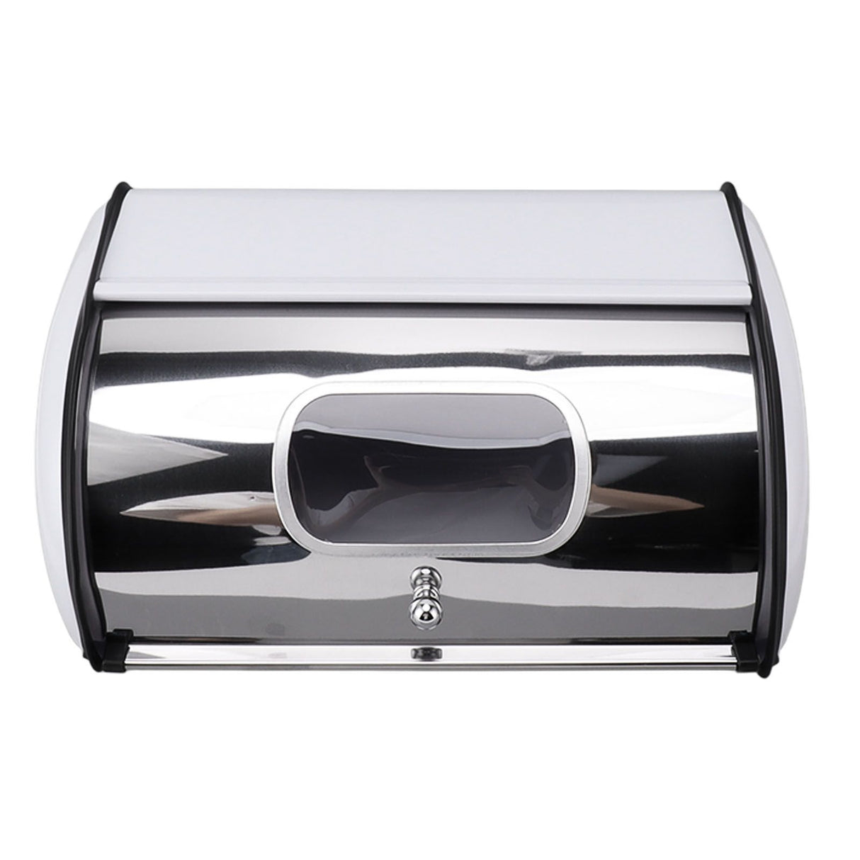 Bread Bin Bread Box Bread Holder Storage Container With Small Window for Kitchen Countertop White