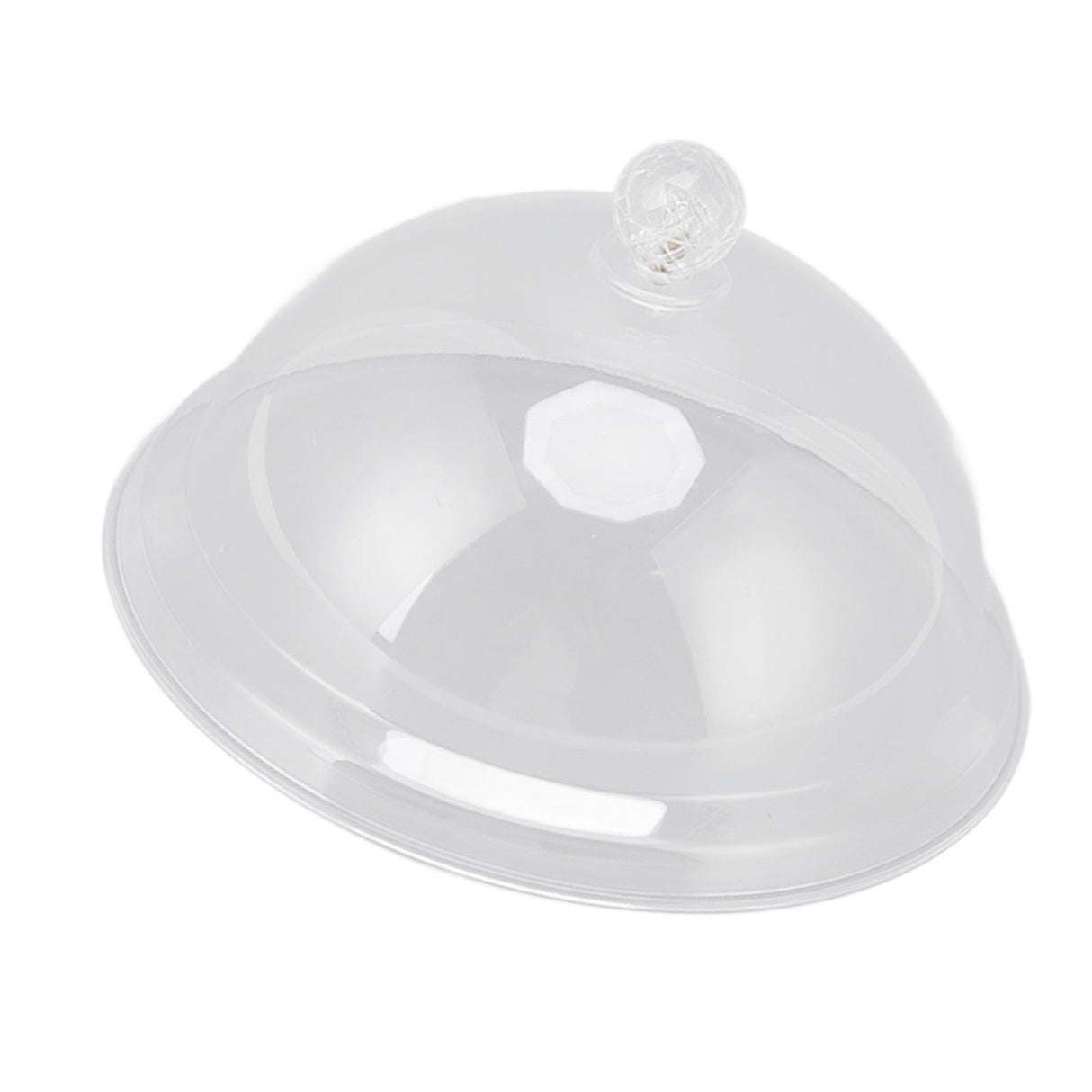 Food Cover Acrylic Transparent Thickened Fall Resistant Dustproof Food Preservation Cover with Handle 21cm
