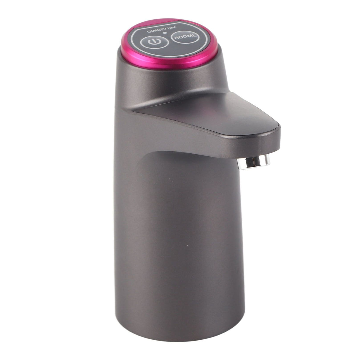 Automatic Water Dispenser USB Electric Water Bottle Pump for Camping Household Black Bulit in Battery