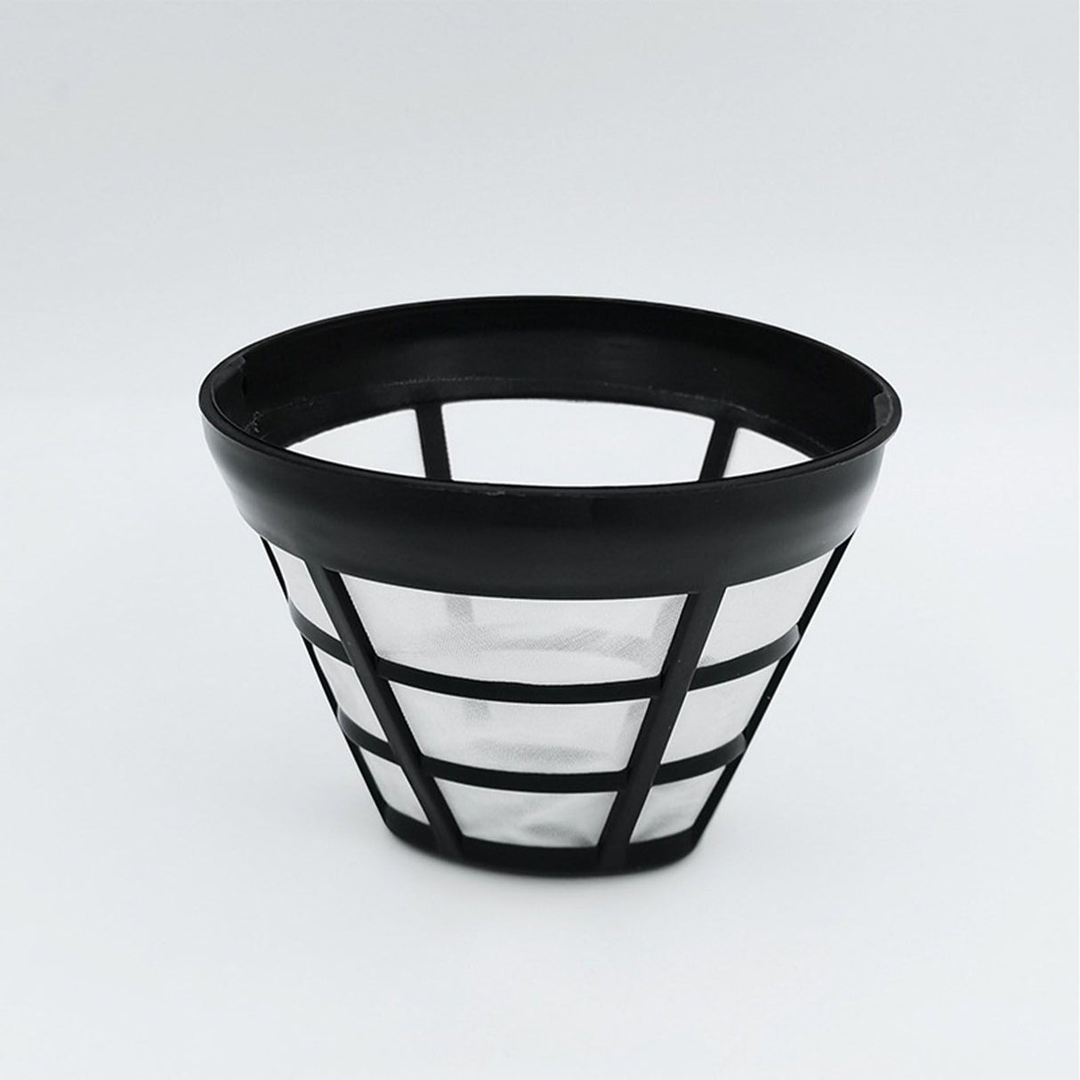 2PCS Reusable Coffee Filter Stainless Steel Nylon Effective Filtering Permanent Cone Coffee Maker Filter for Home